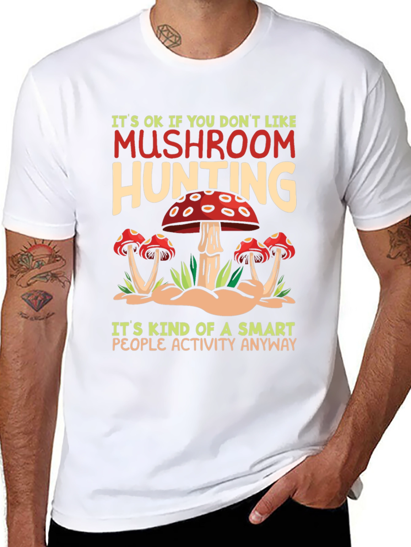Mushroom Hunting T-Shirt - Smart People Activity Tee