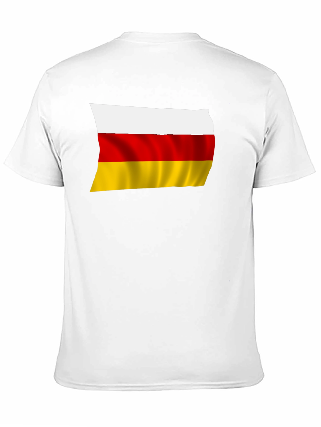 South Ossetia Flag T-Shirt - Black Crew Neck