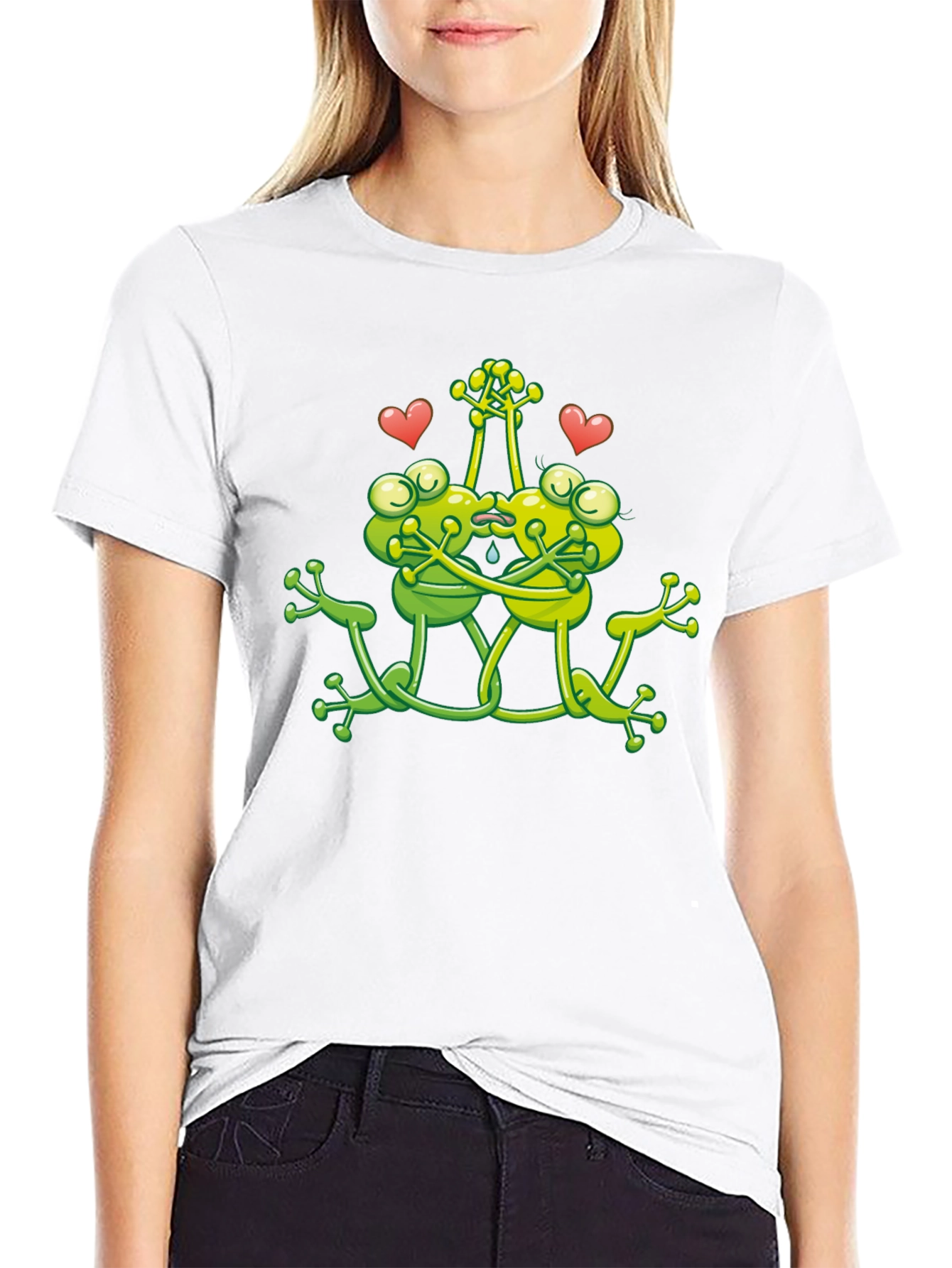 Frog Love T-Shirt - Cute Cartoon Tee