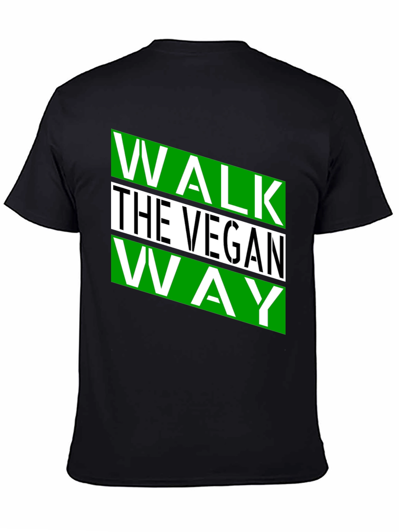 Vegan Way Graphic Tee - Stylish Black T-Shirt