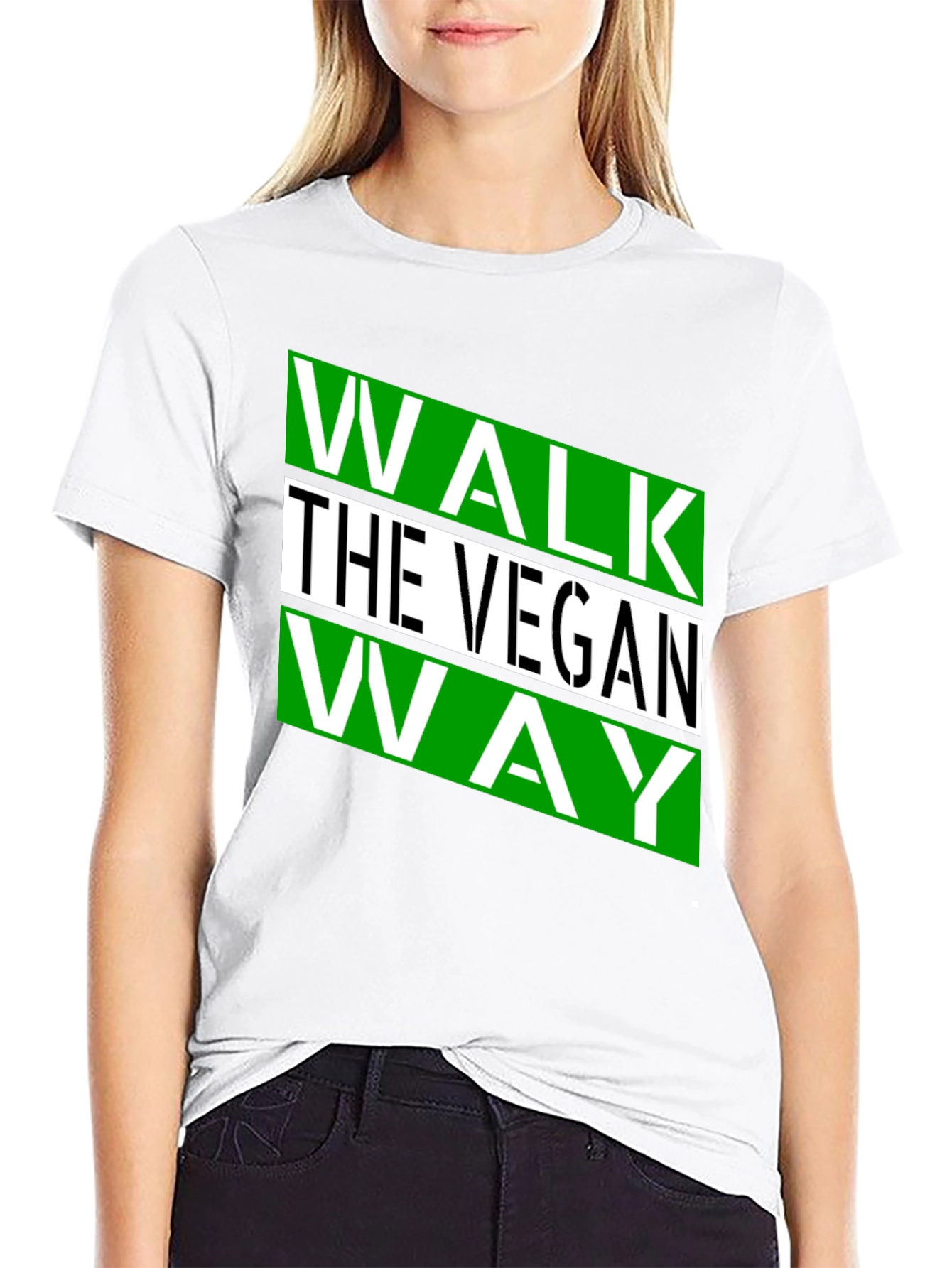 Vegan Way Graphic Tee - Stylish Black T-Shirt