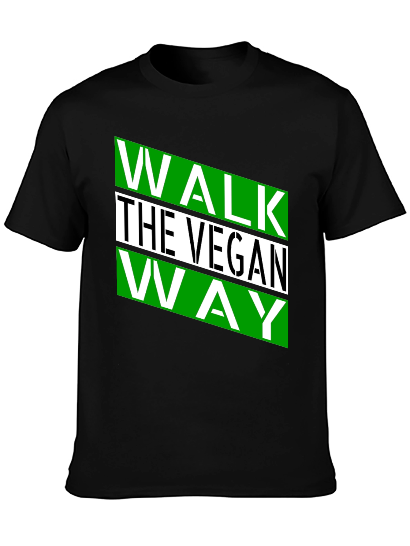 Vegan Way Graphic Tee - Stylish Black T-Shirt