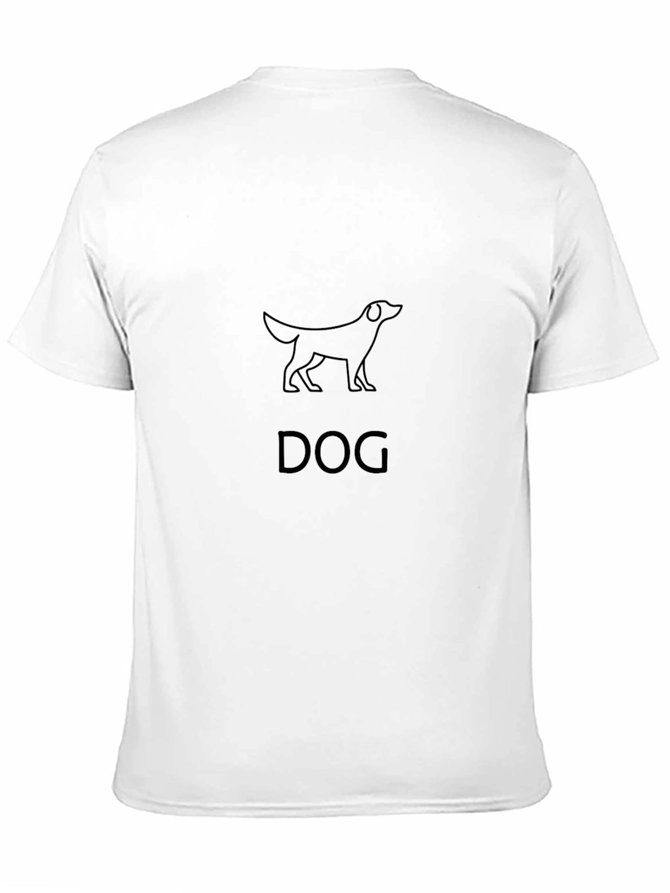 Dog Graphic Print Tee - Classic Black
