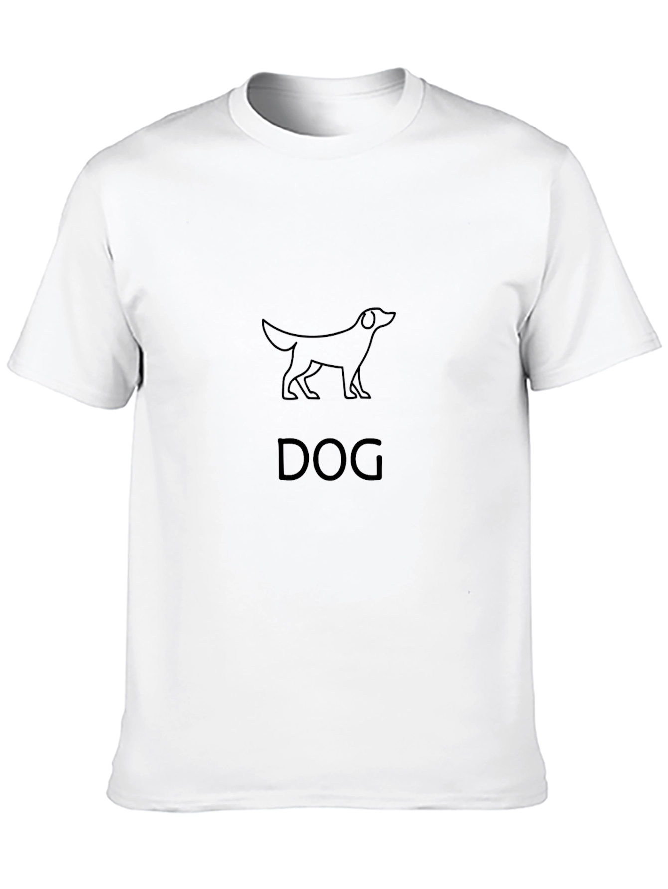 Dog Graphic Print Tee - Classic Black