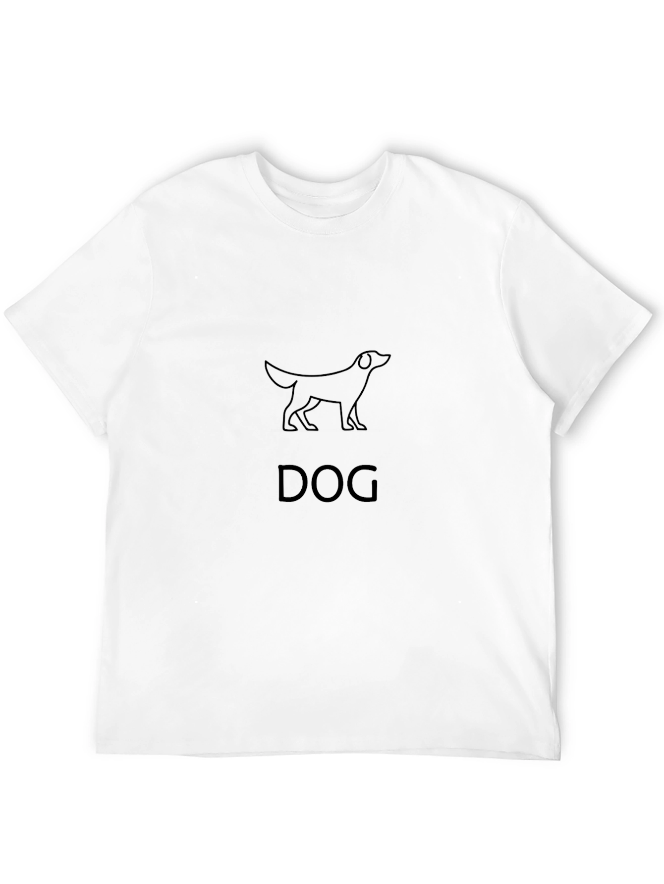 Dog Graphic Print Tee - Classic Black
