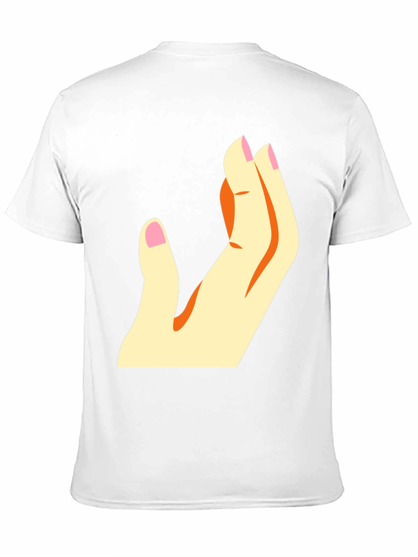 Stylized Hand Graphic T-Shirt - Casual Wear