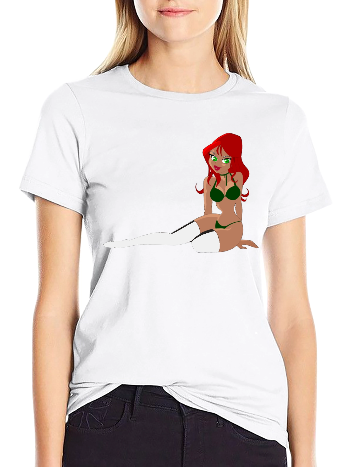 Cartoon Girl T-Shirt - Unique Graphic Tee