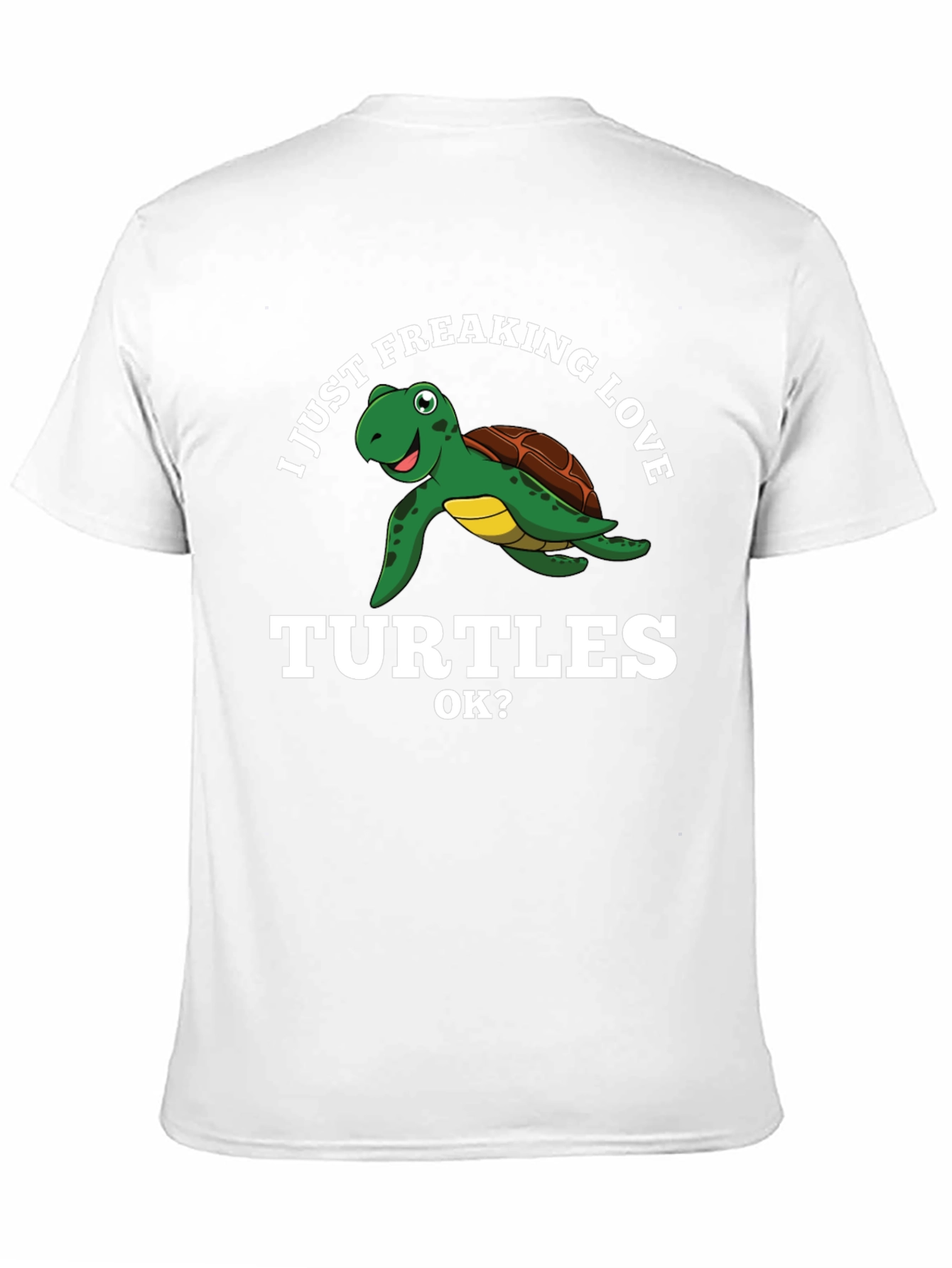 I Love Turtles Graphic Tee - Black