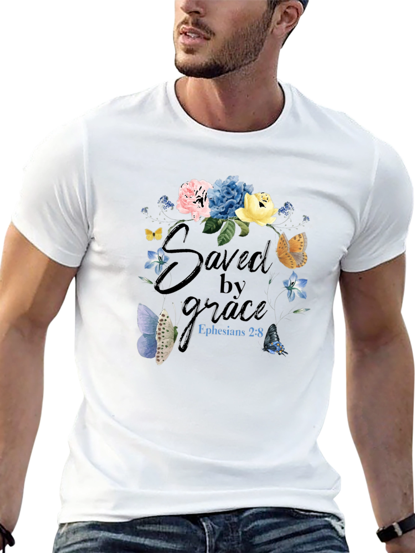 Saved by Grace Floral T-Shirt