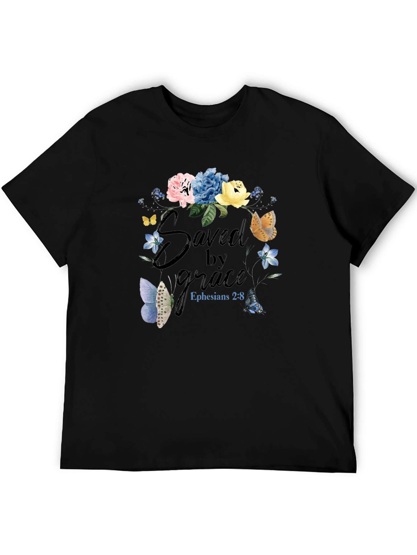 Saved by Grace Floral T-Shirt