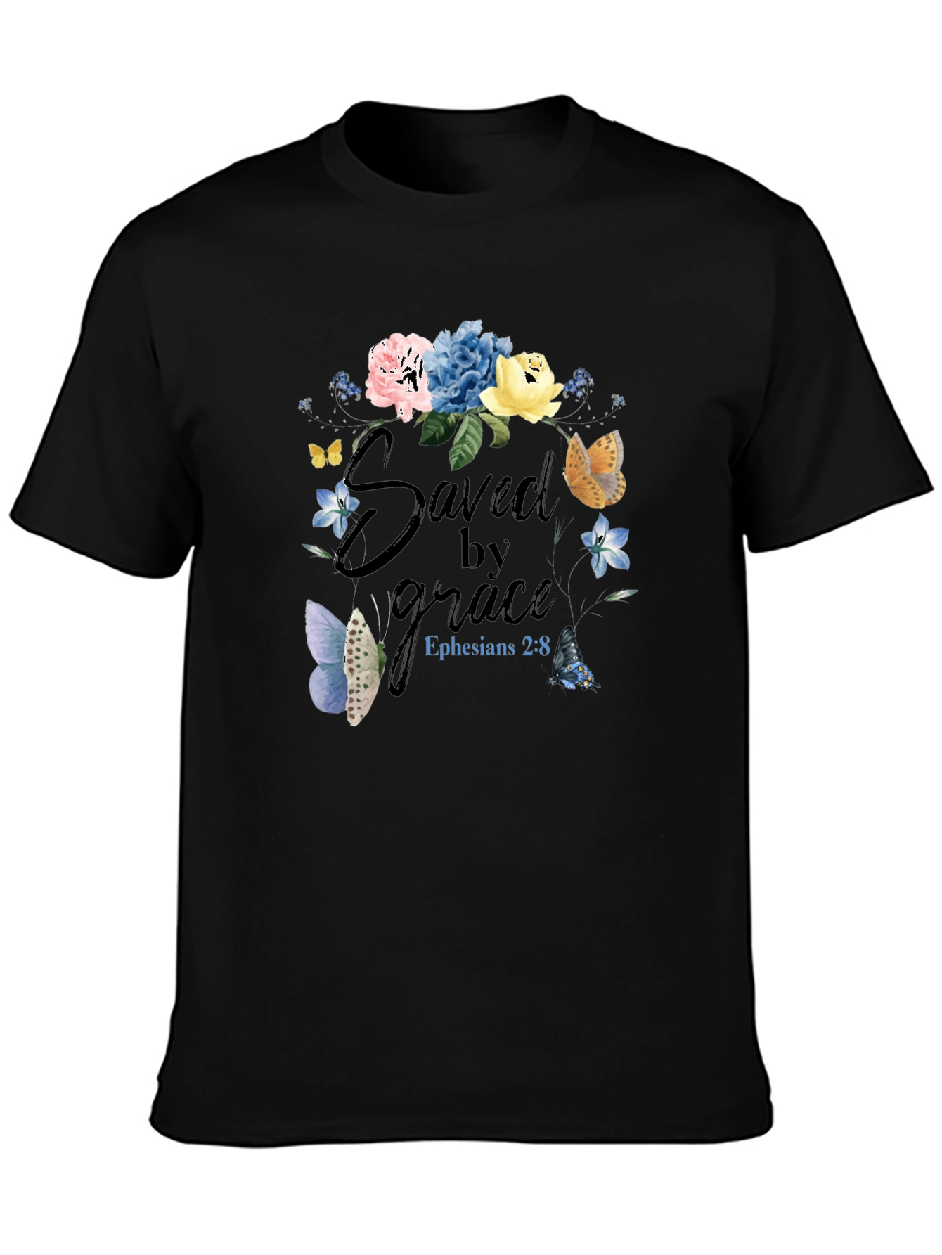 Saved by Grace Floral T-Shirt