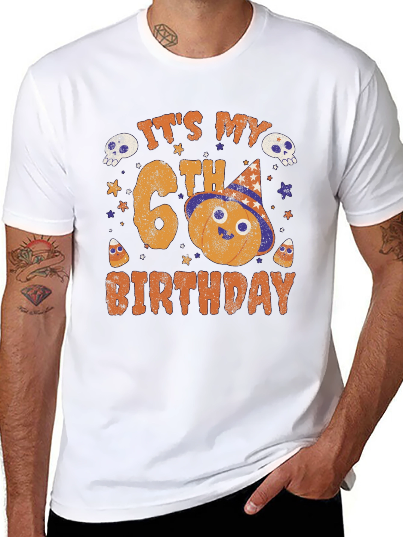 Its My 6th Birthday Halloween Pumpkin T-Shirt