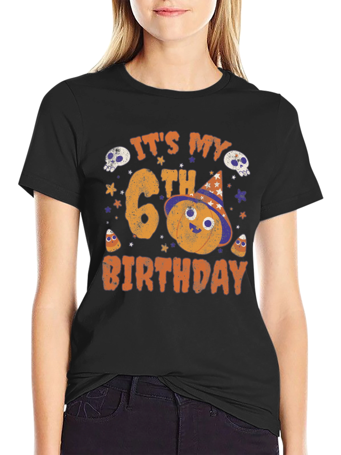 Its My 6th Birthday Halloween Pumpkin T-Shirt