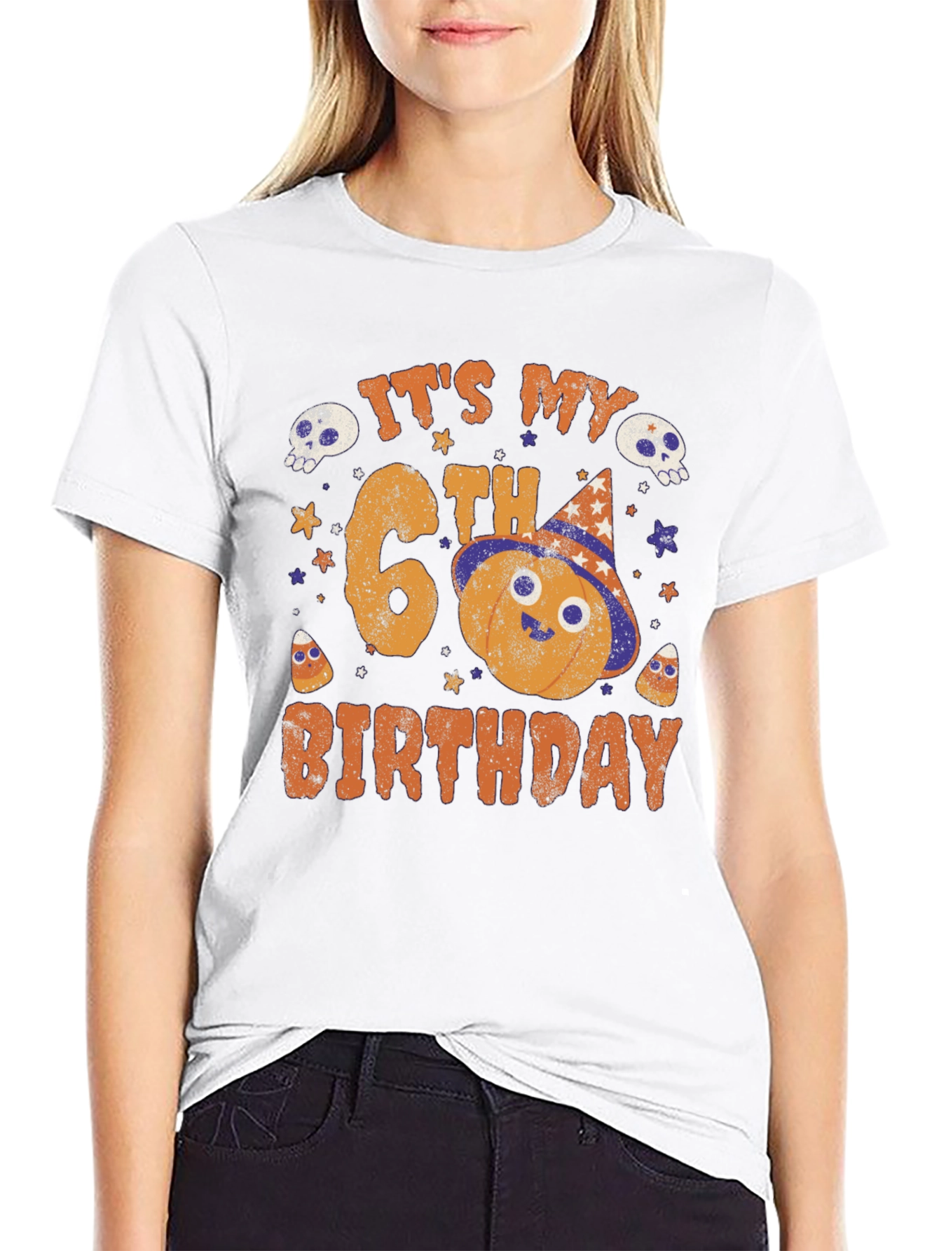 Its My 6th Birthday Halloween Pumpkin T-Shirt