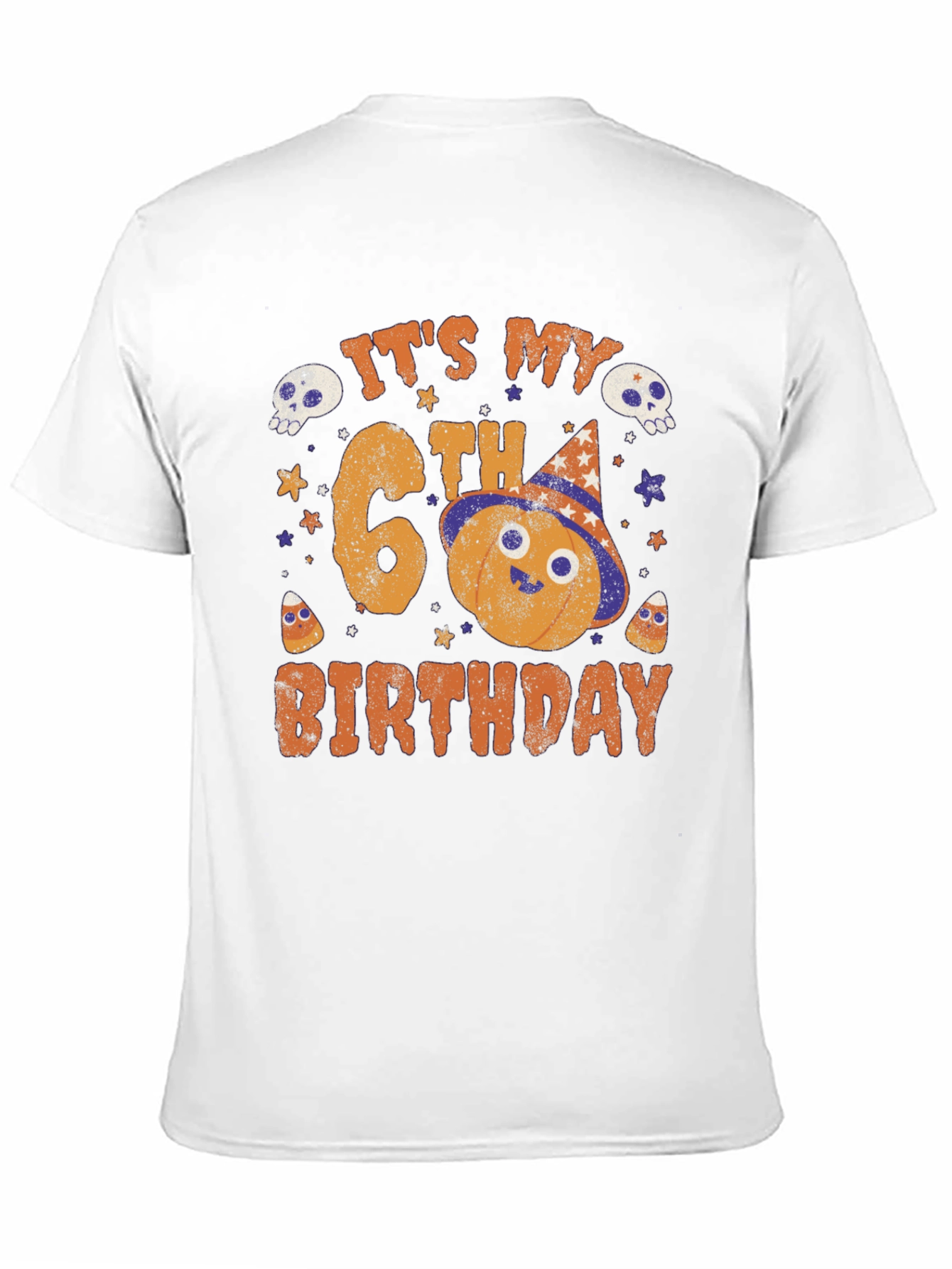 Its My 6th Birthday Halloween Pumpkin T-Shirt