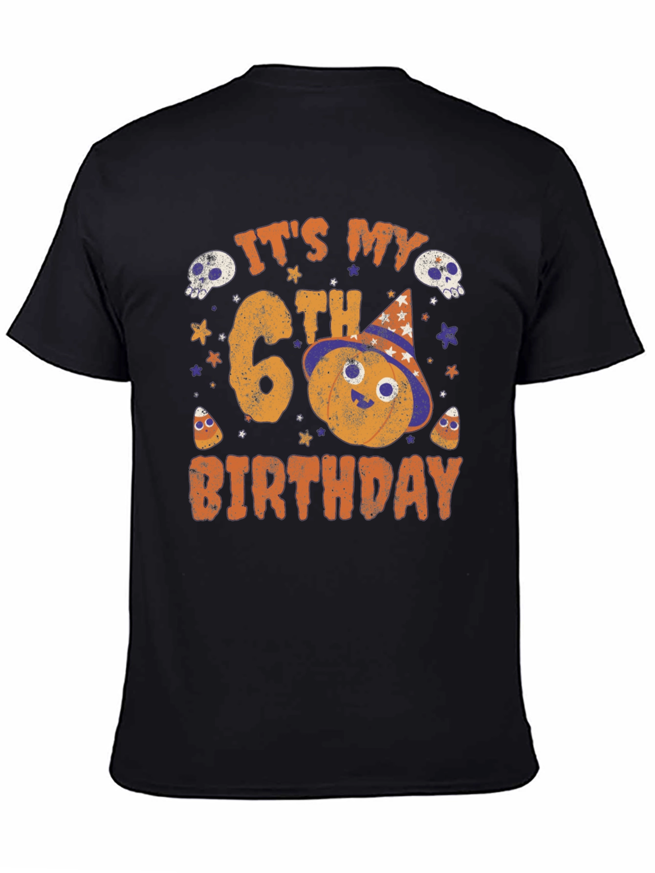 Its My 6th Birthday Halloween Pumpkin T-Shirt