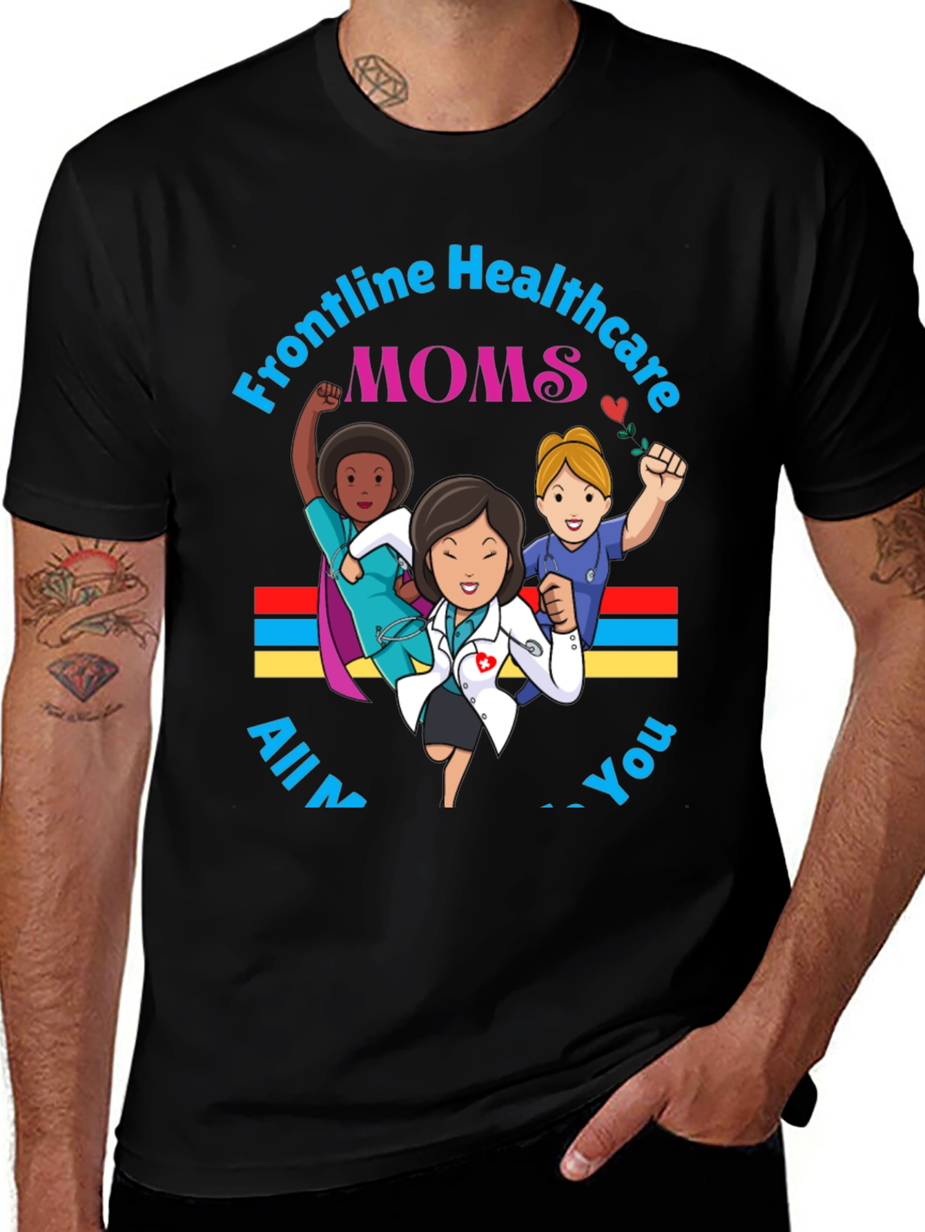 Frontline Healthcare Moms Graphic T-Shirt