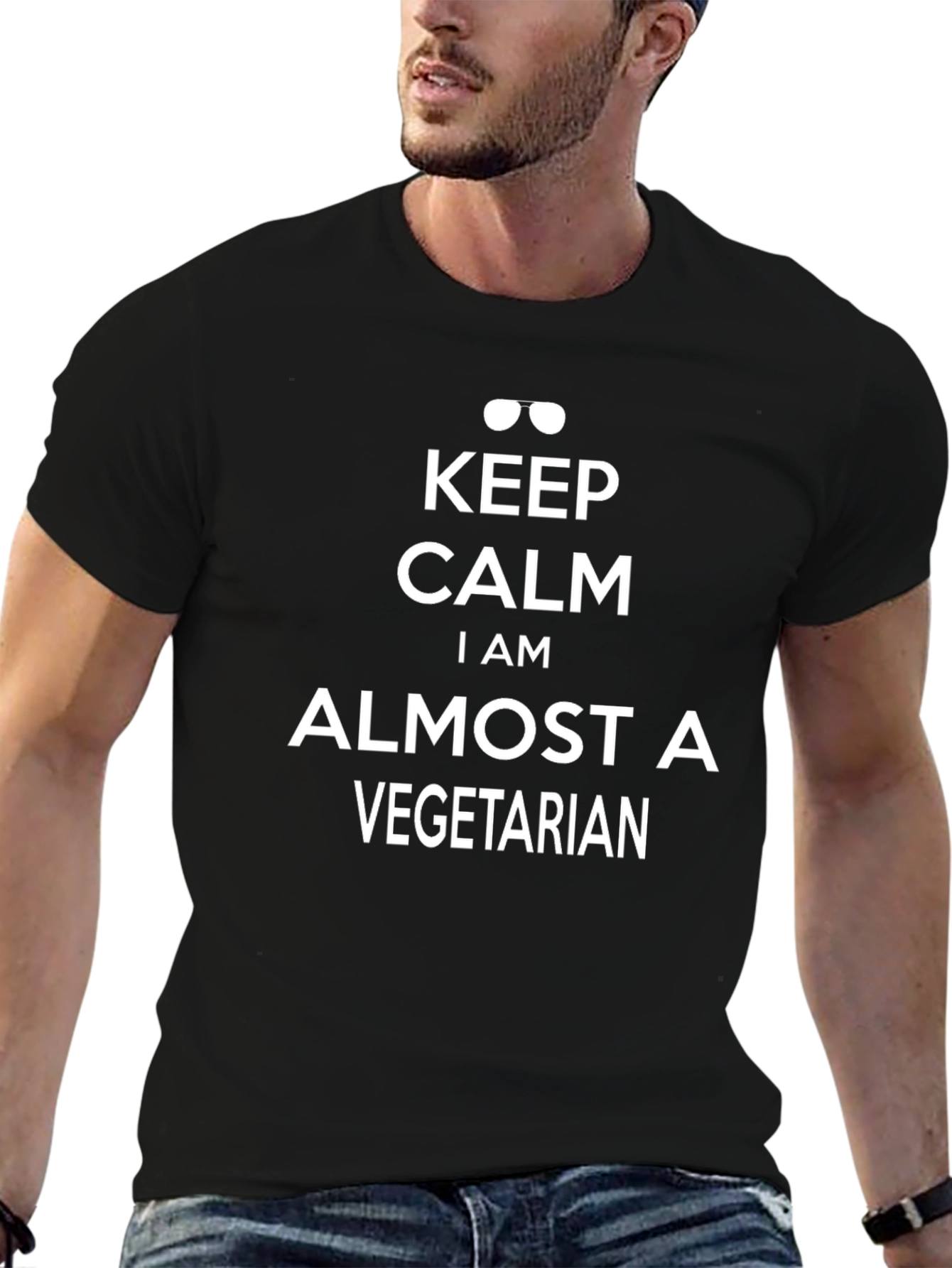 Keep Calm Almost Vegetarian T-Shirt