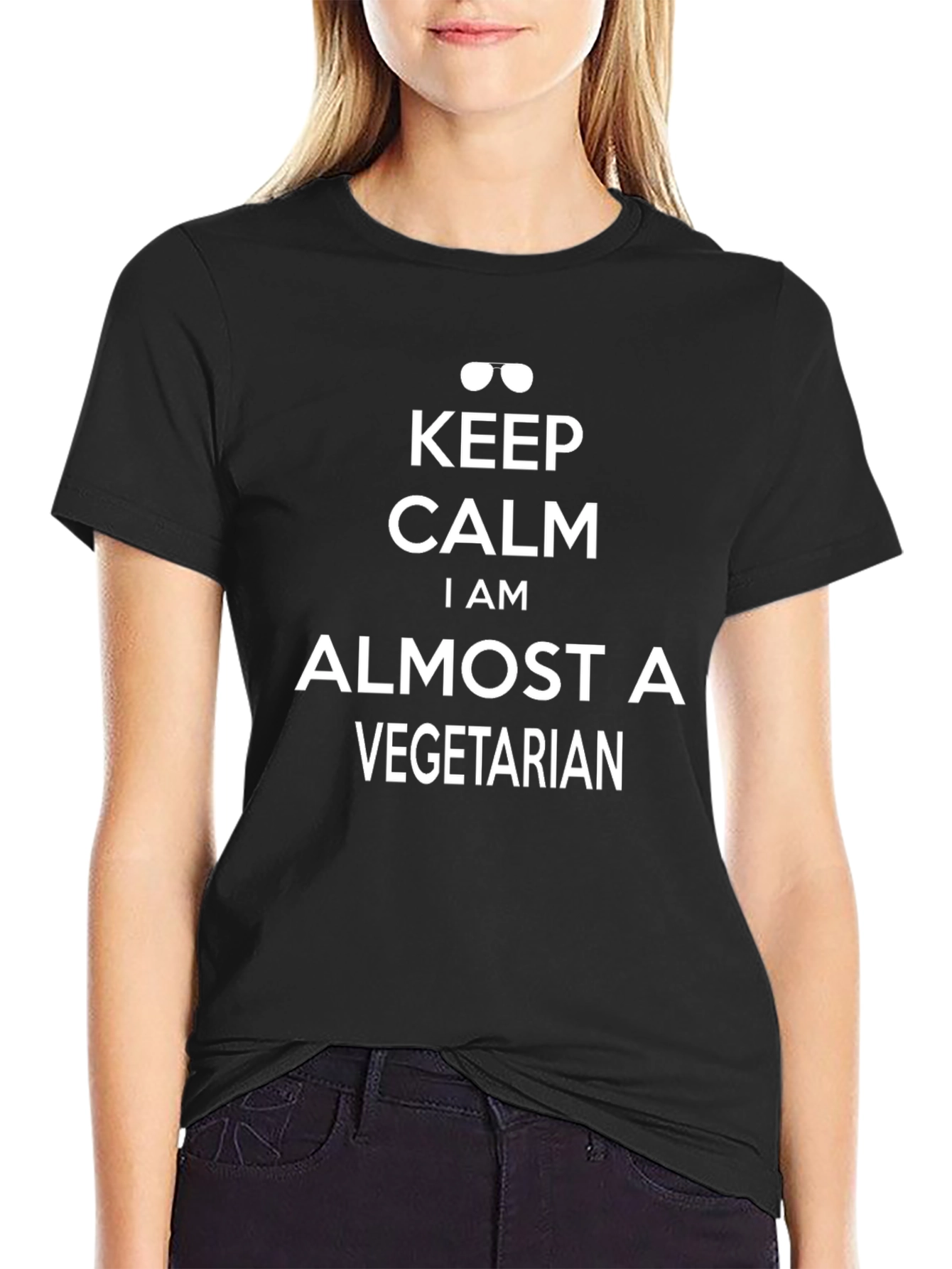 Keep Calm Almost Vegetarian T-Shirt