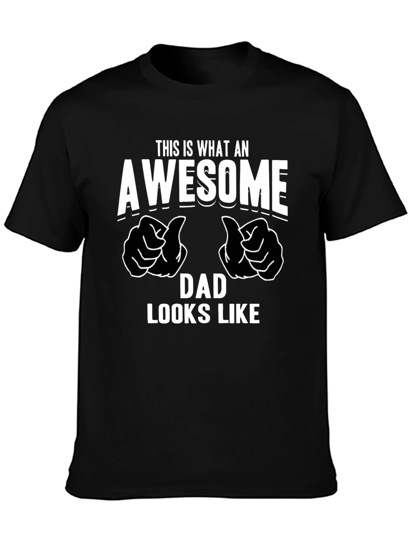 Awesome Dad Graphic T-Shirt - Black