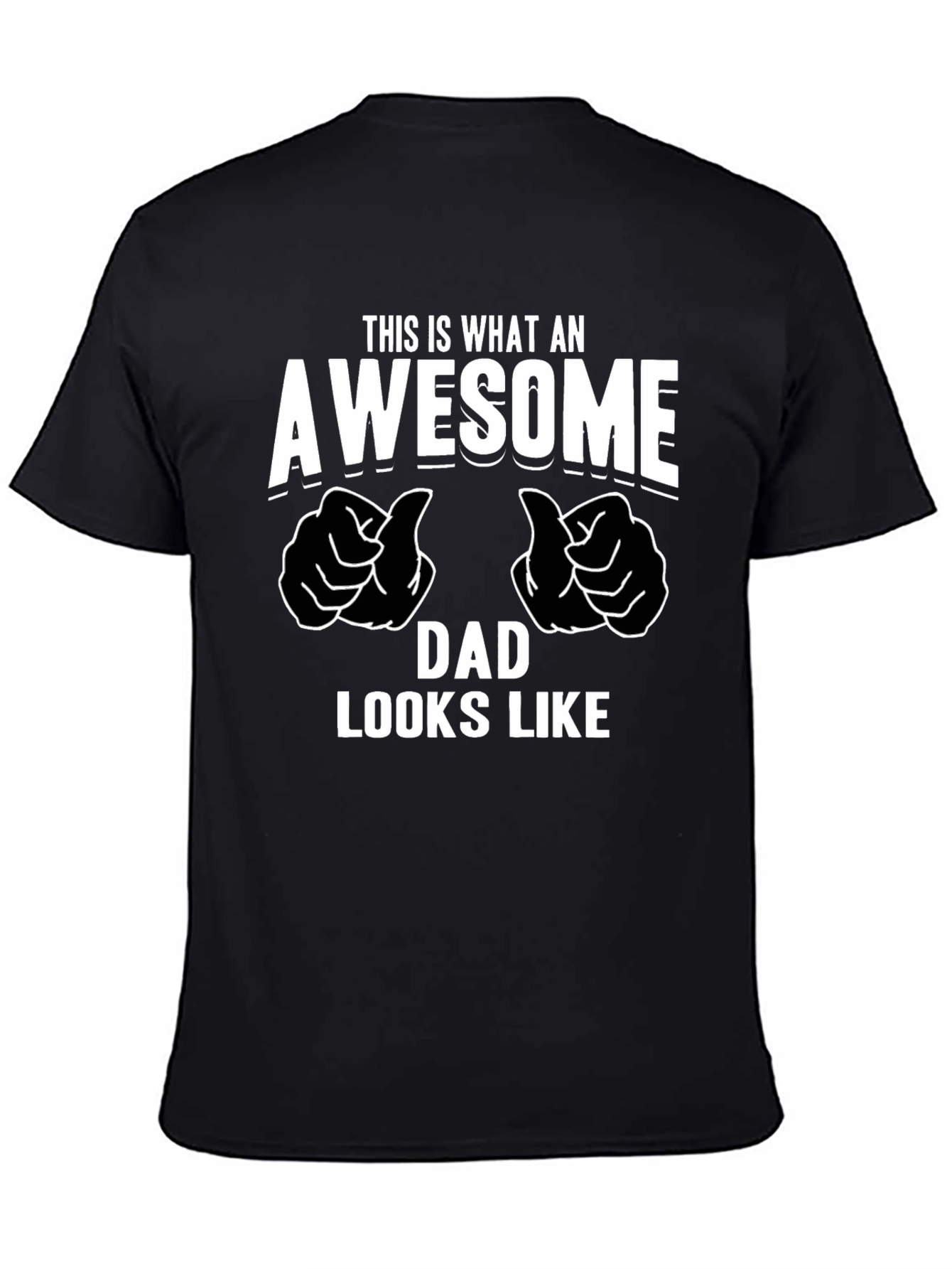 Awesome Dad Graphic T-Shirt - Black