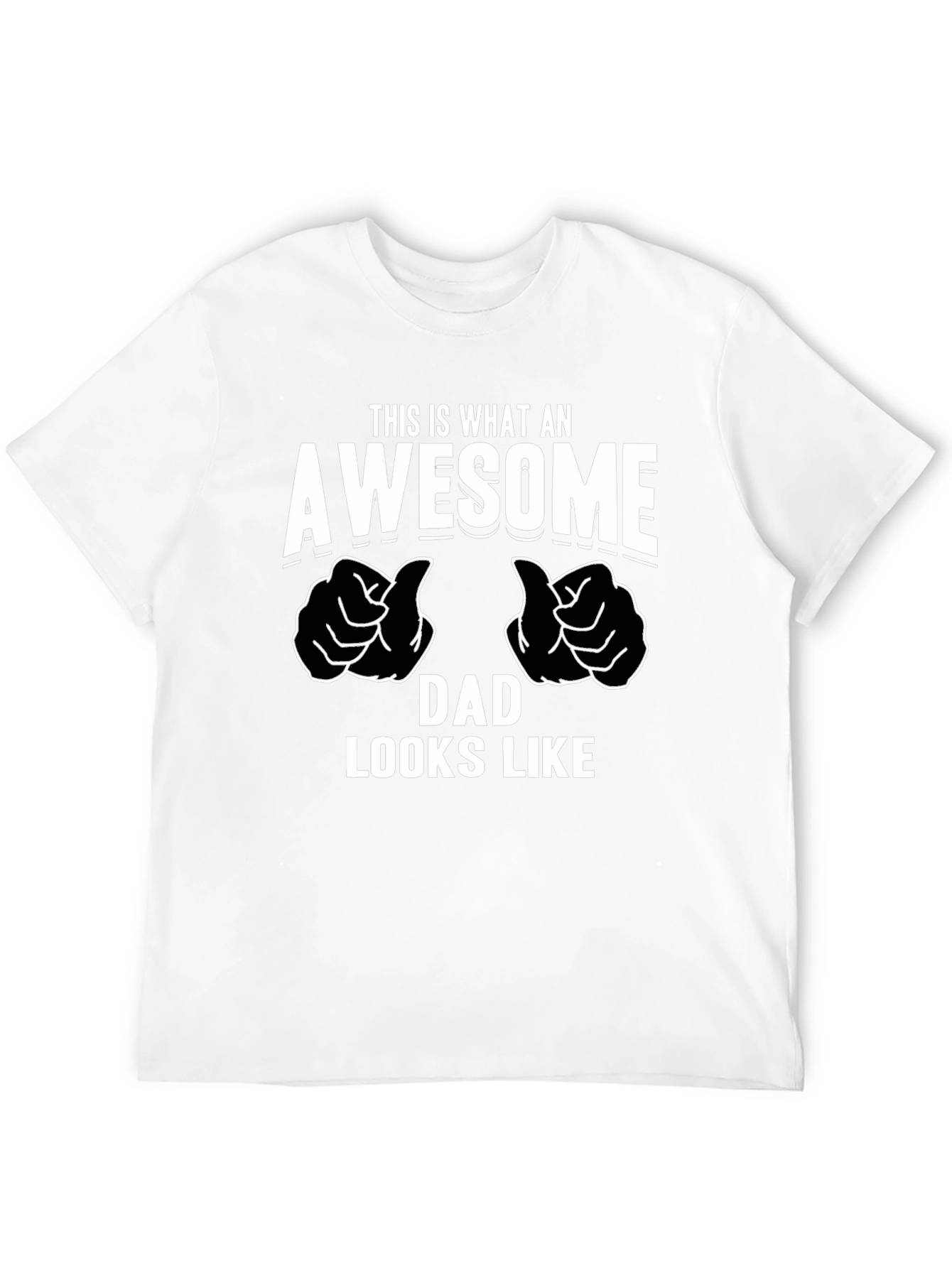 Awesome Dad Graphic T-Shirt - Black