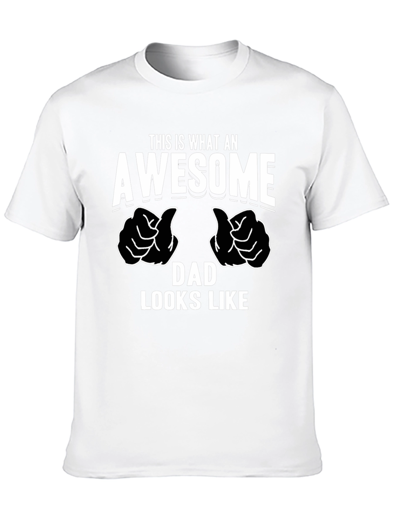 Awesome Dad Graphic T-Shirt - Black