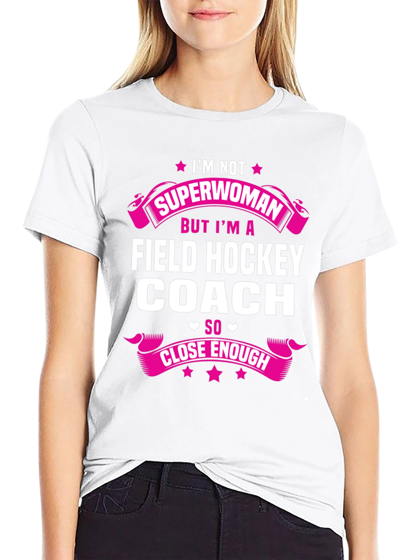Field Hockey Coach T-Shirt - Superwoman Gift