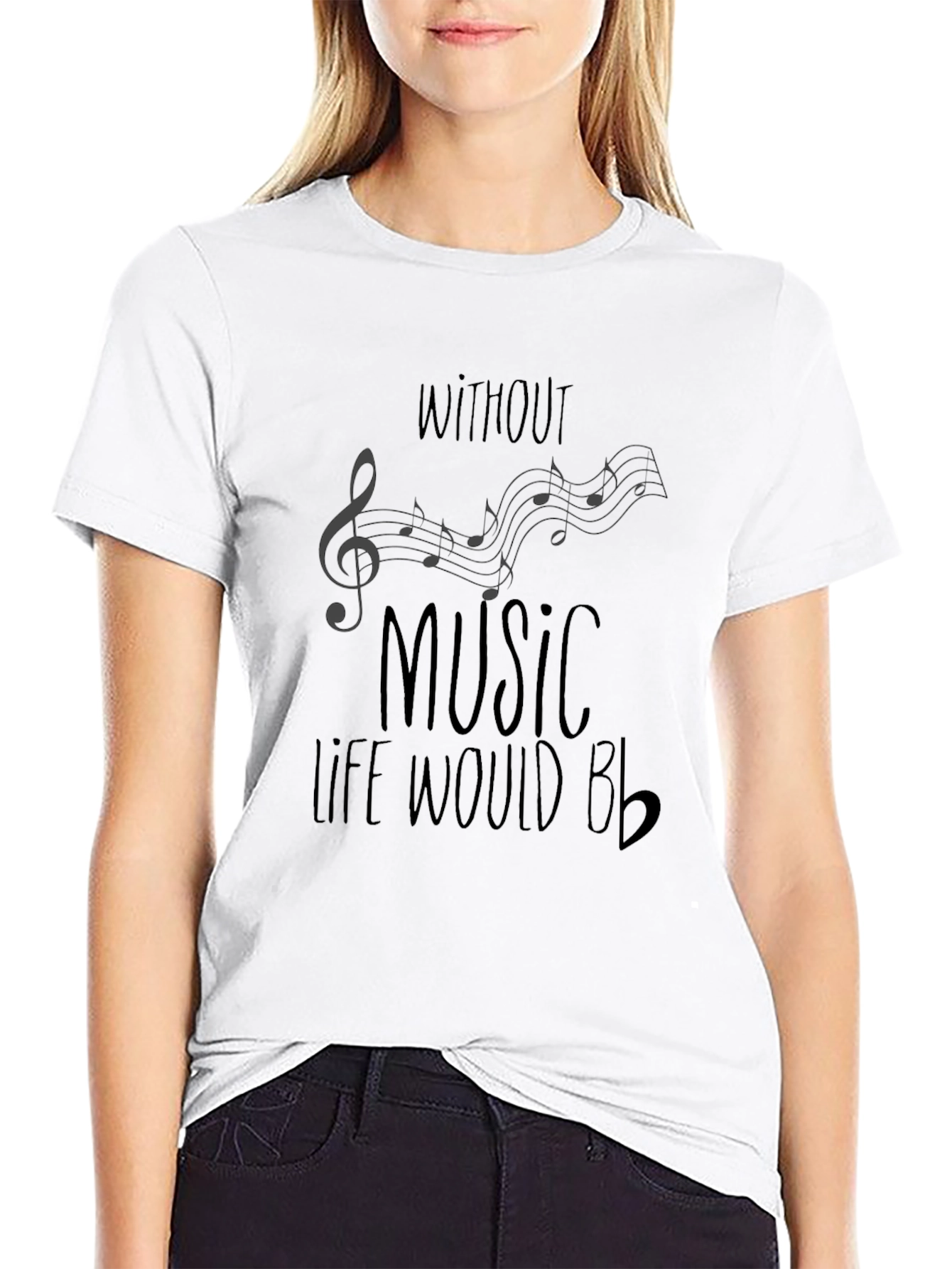 Without Music Life Would B Flat T-Shirt