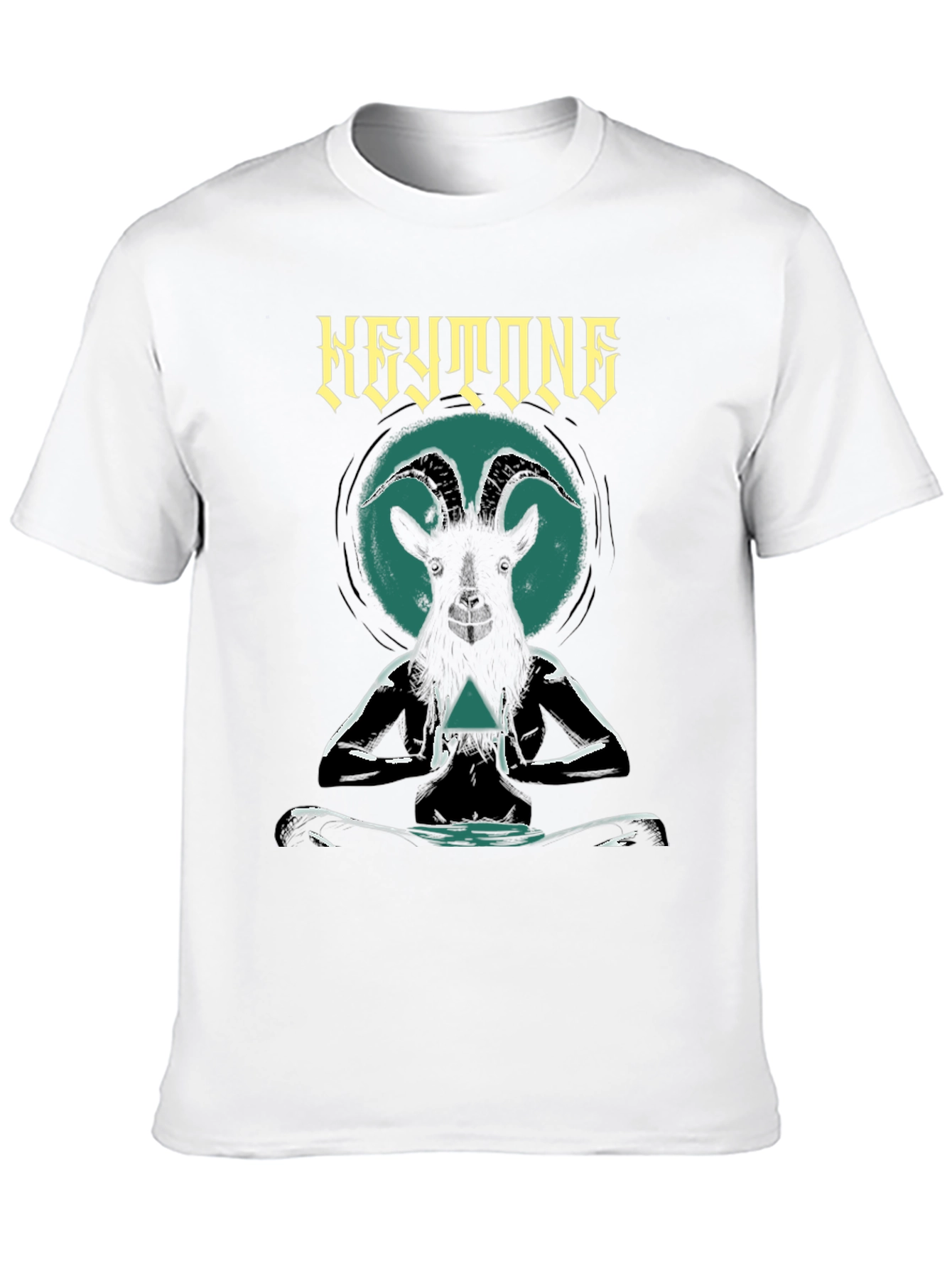 Keystone Goat Meditation T-Shirt - Black Graphic Tee