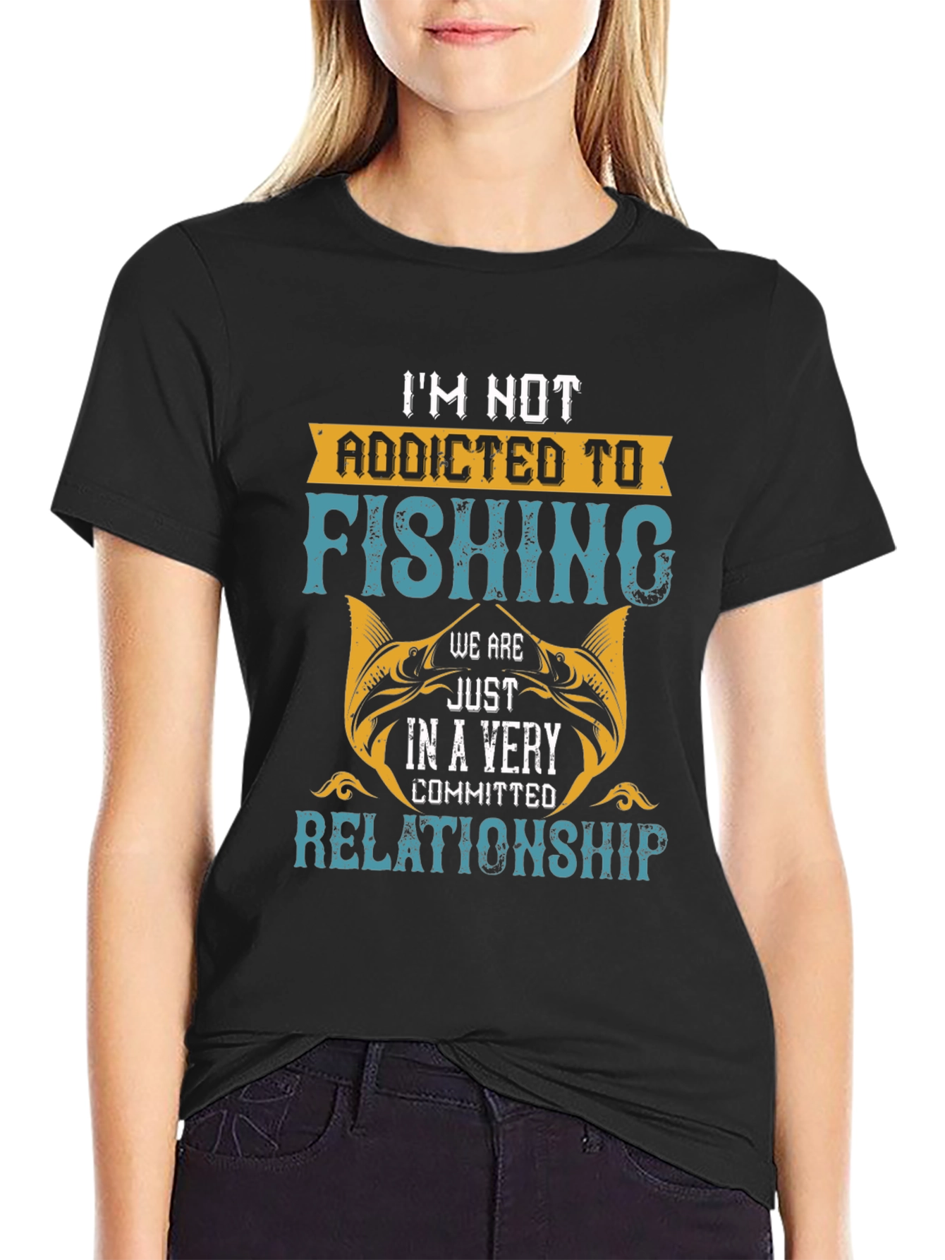 Funny Fishing T-Shirt: Im Not Addicted