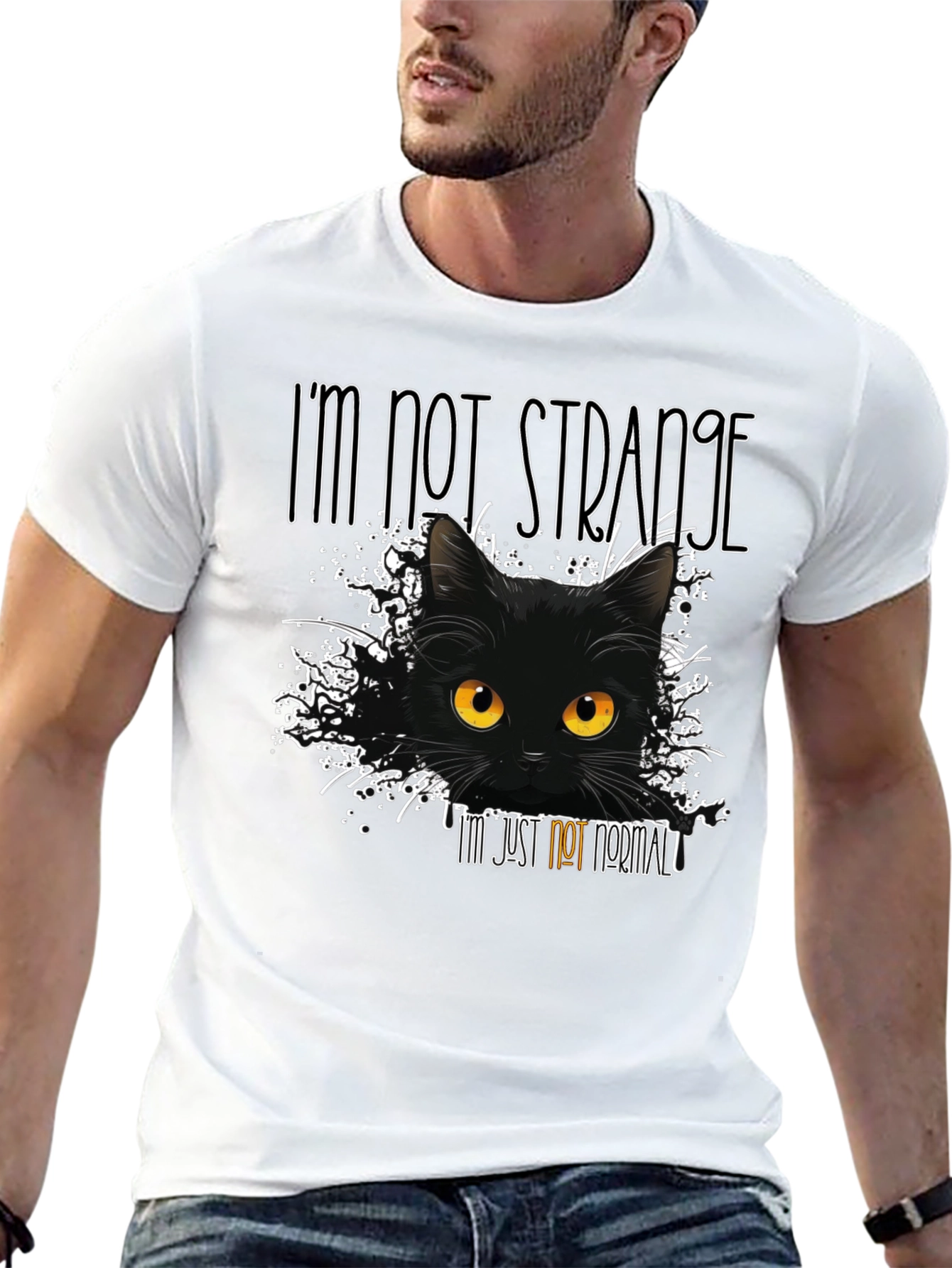 Im Not Strange Cat T-Shirt