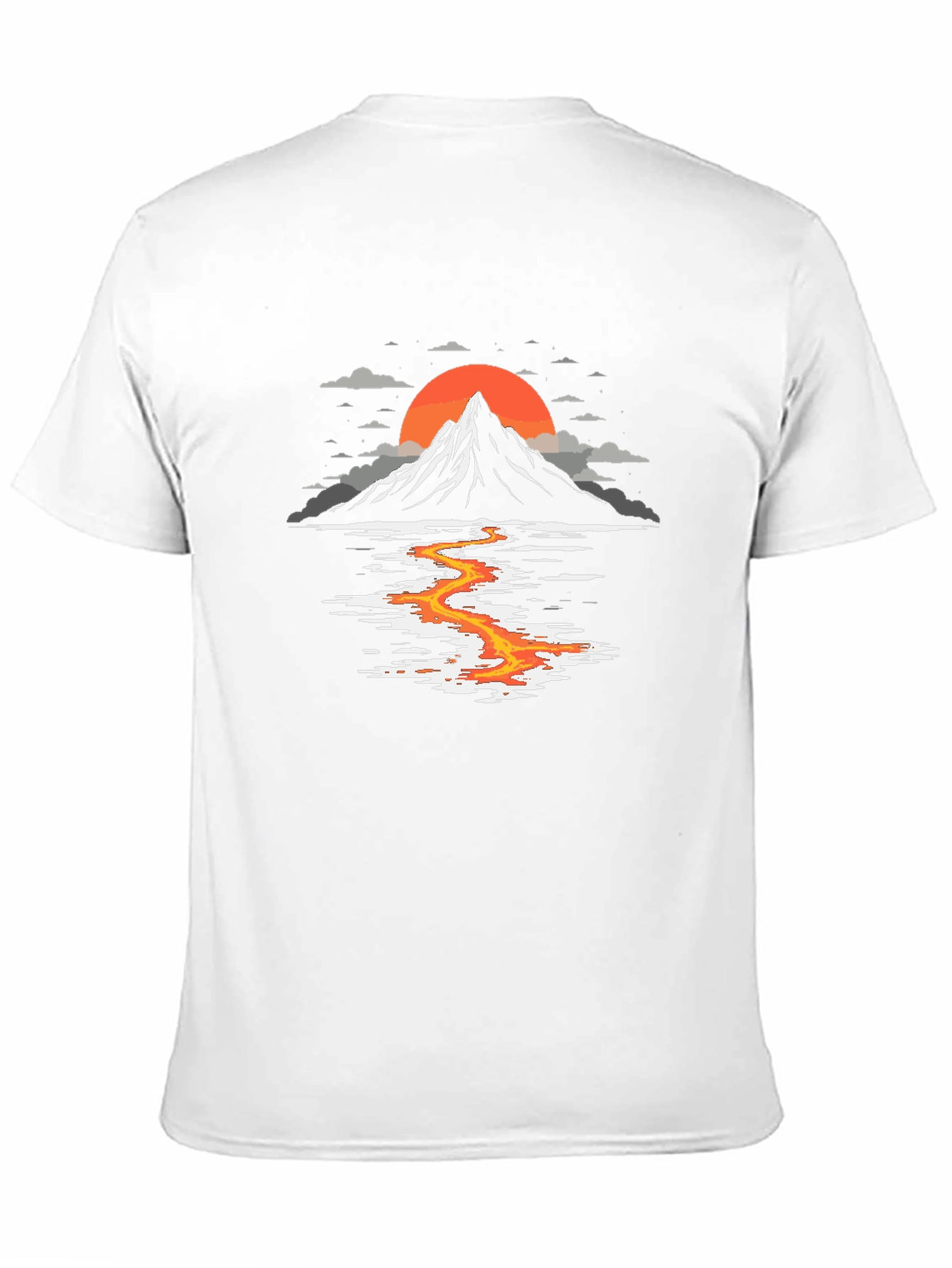 Volcano River Graphic Tee - Black
