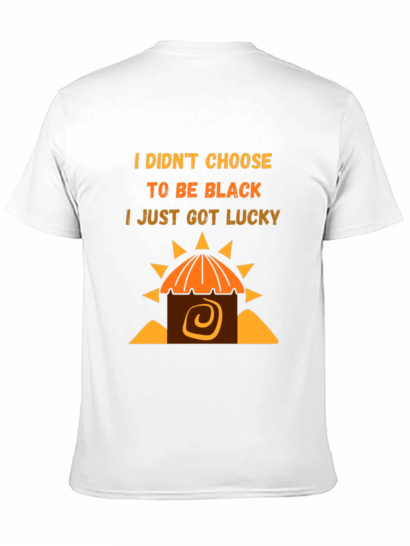 Lucky Black T-Shirt - Unique Graphic Tee