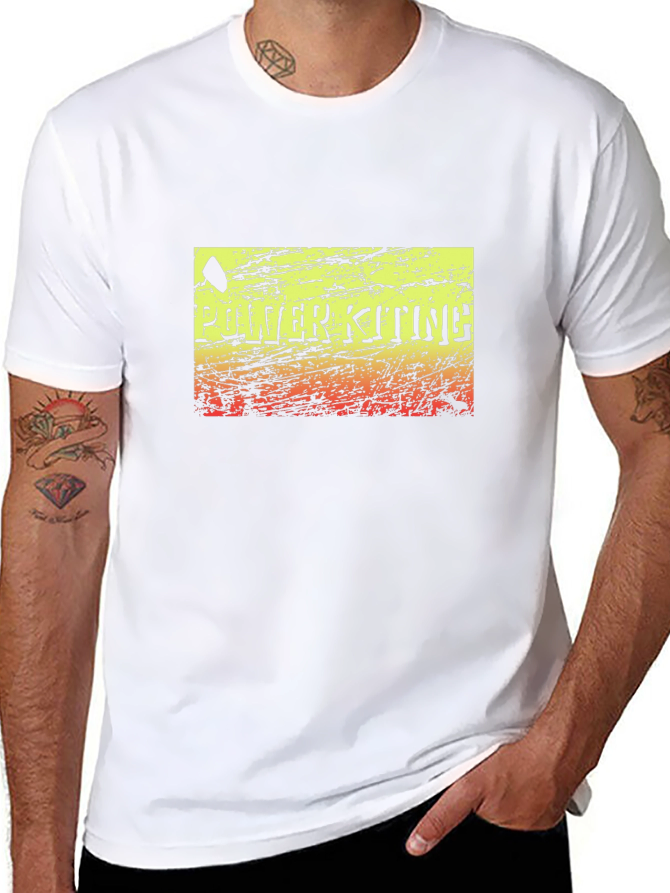 Power Kiting Graphic Tee - Distressed Design