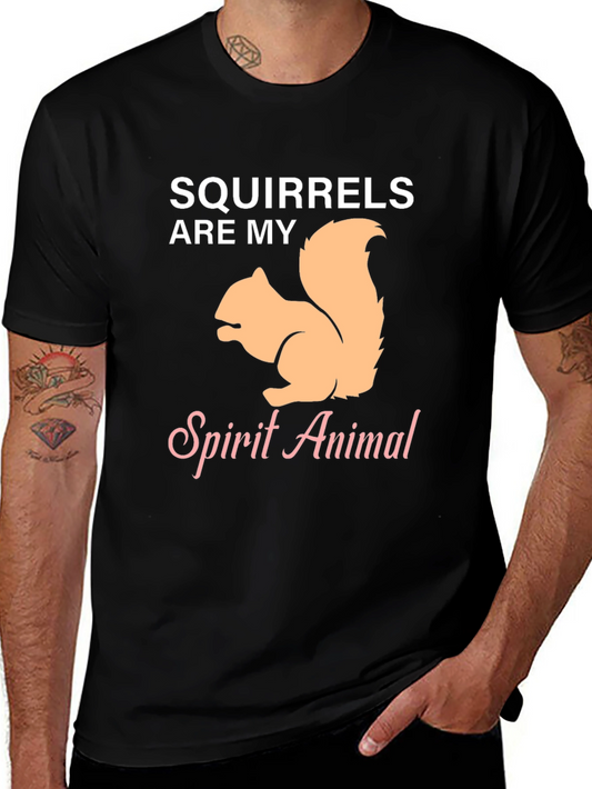 Squirrels Are My Spirit Animal Graphic T-Shirt