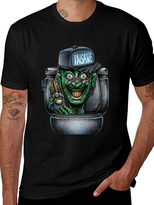 Insane Clown Toilet Monster Graphic T-Shirt