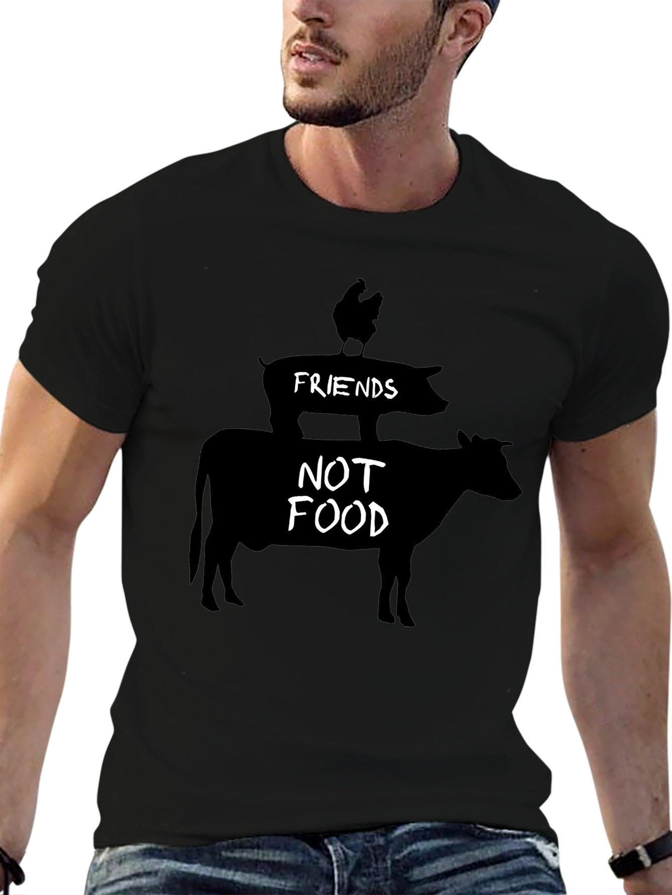 Friends Not Food Vegan T-Shirt