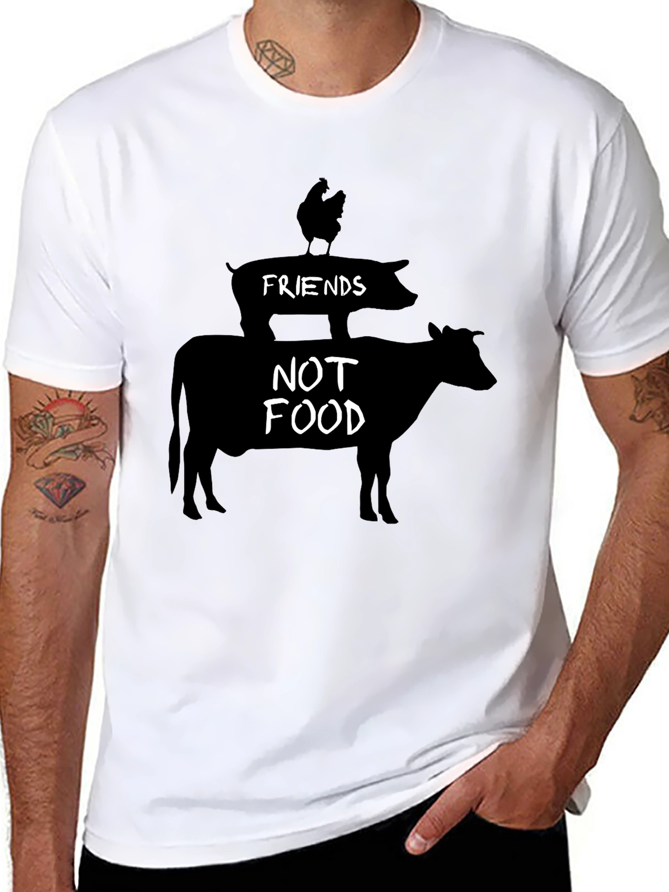 Friends Not Food Vegan T-Shirt