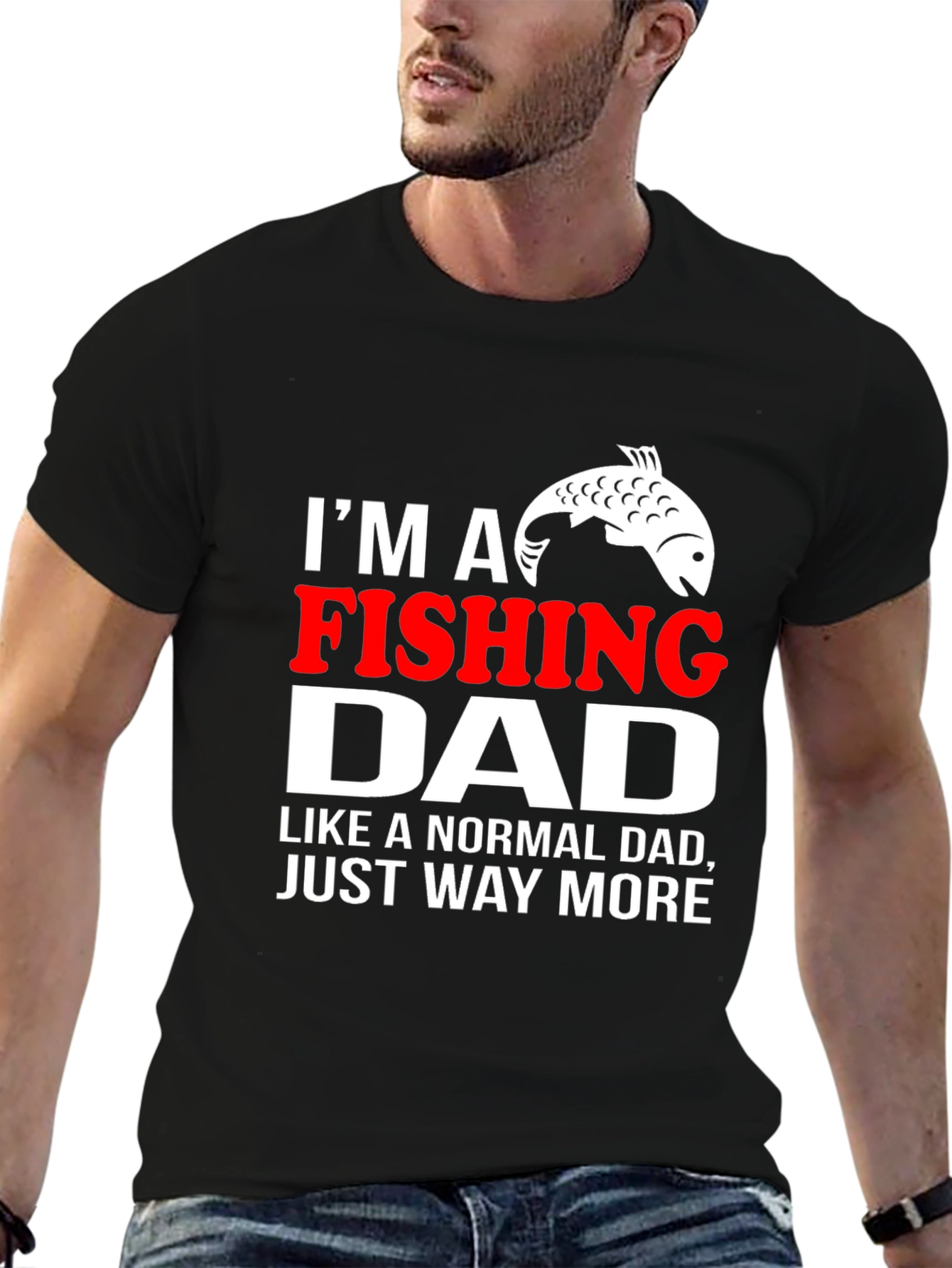Fishing Dad T-Shirt - Novelty Graphic Tee