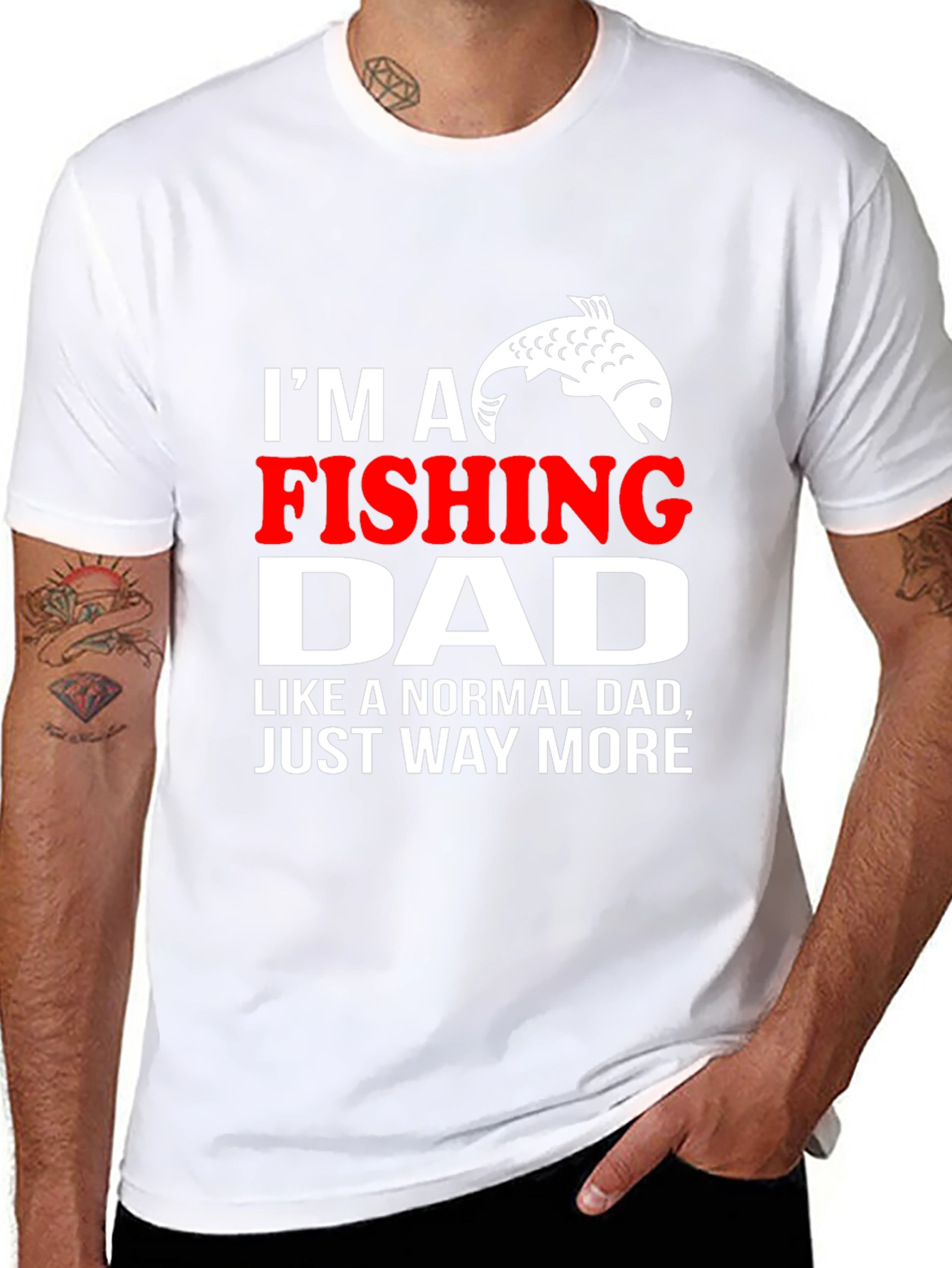 Fishing Dad T-Shirt - Novelty Graphic Tee