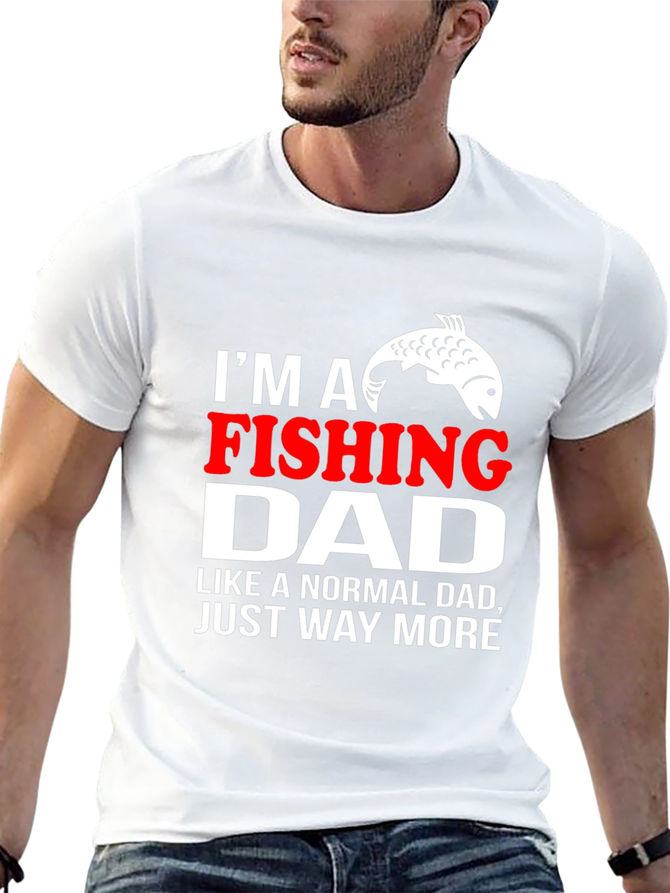 Fishing Dad T-Shirt - Novelty Graphic Tee