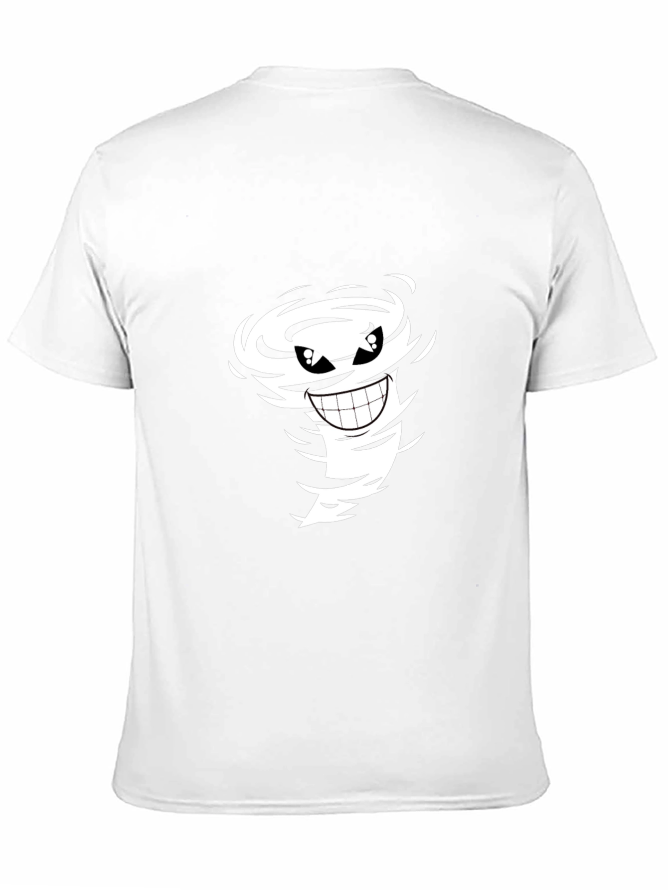 Cartoon Tornado Graphic Black Tee