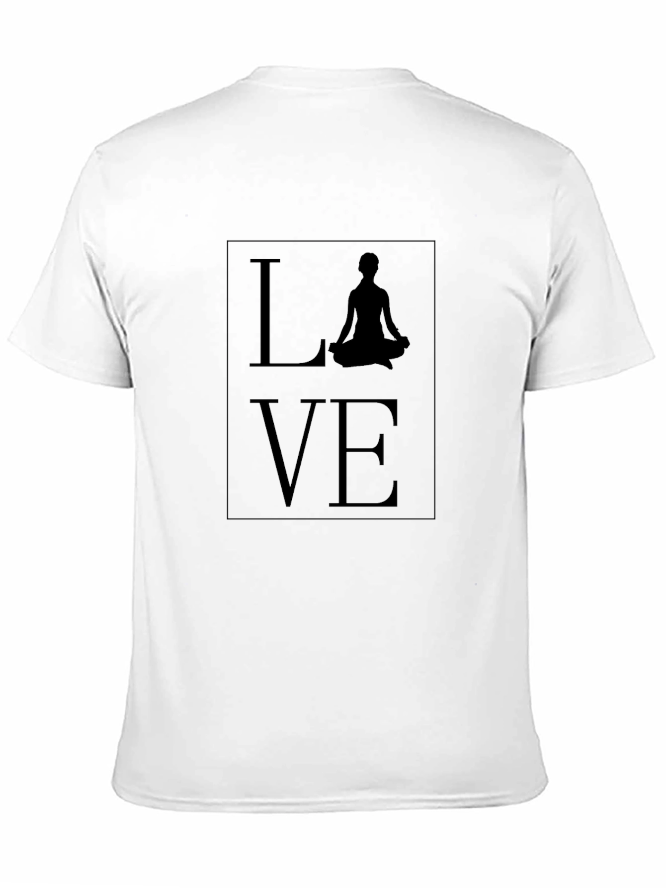 Yoga Love Graphic Tee - Stylish Black T-Shirt