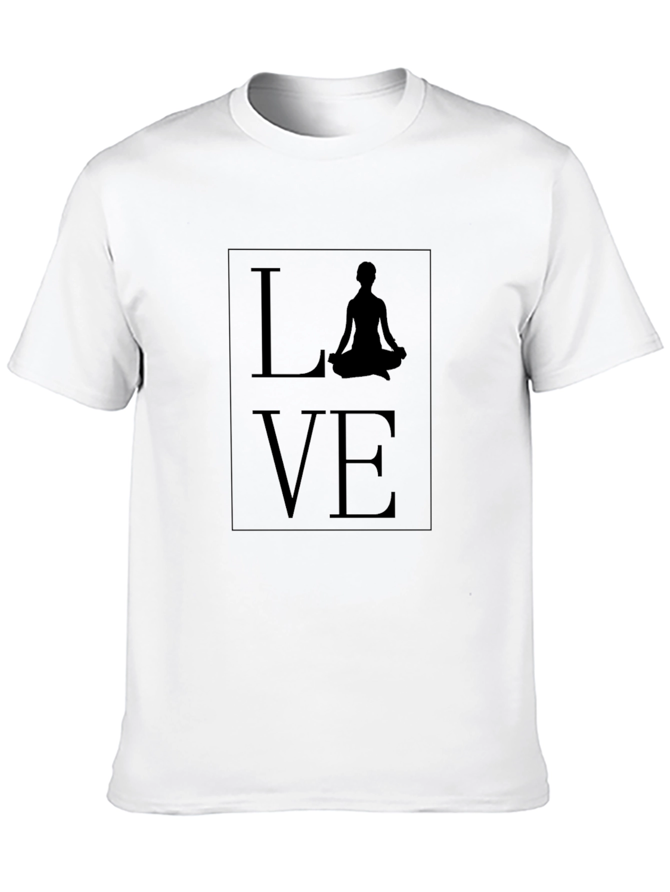 Yoga Love Graphic Tee - Stylish Black T-Shirt