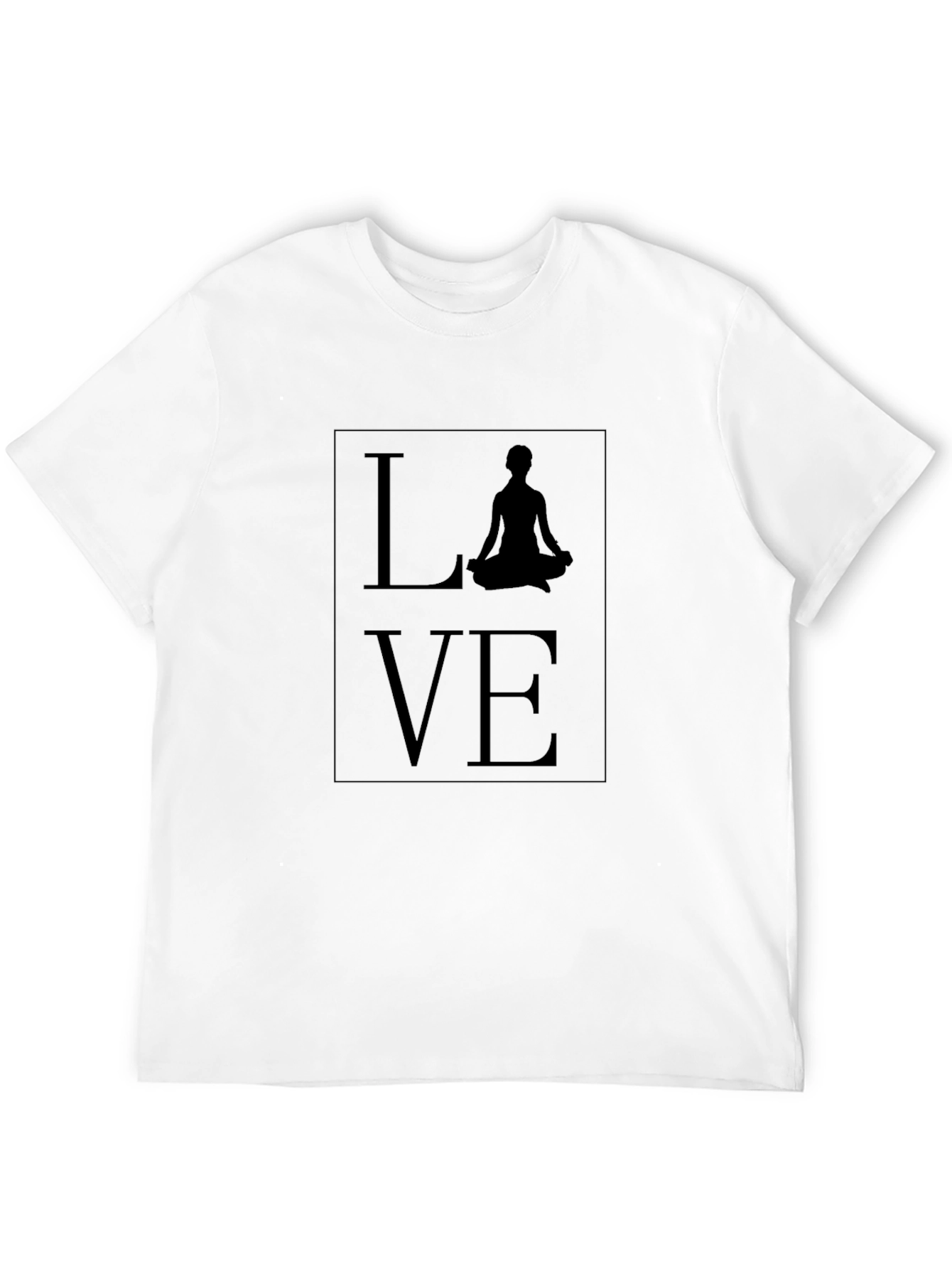 Yoga Love Graphic Tee - Stylish Black T-Shirt