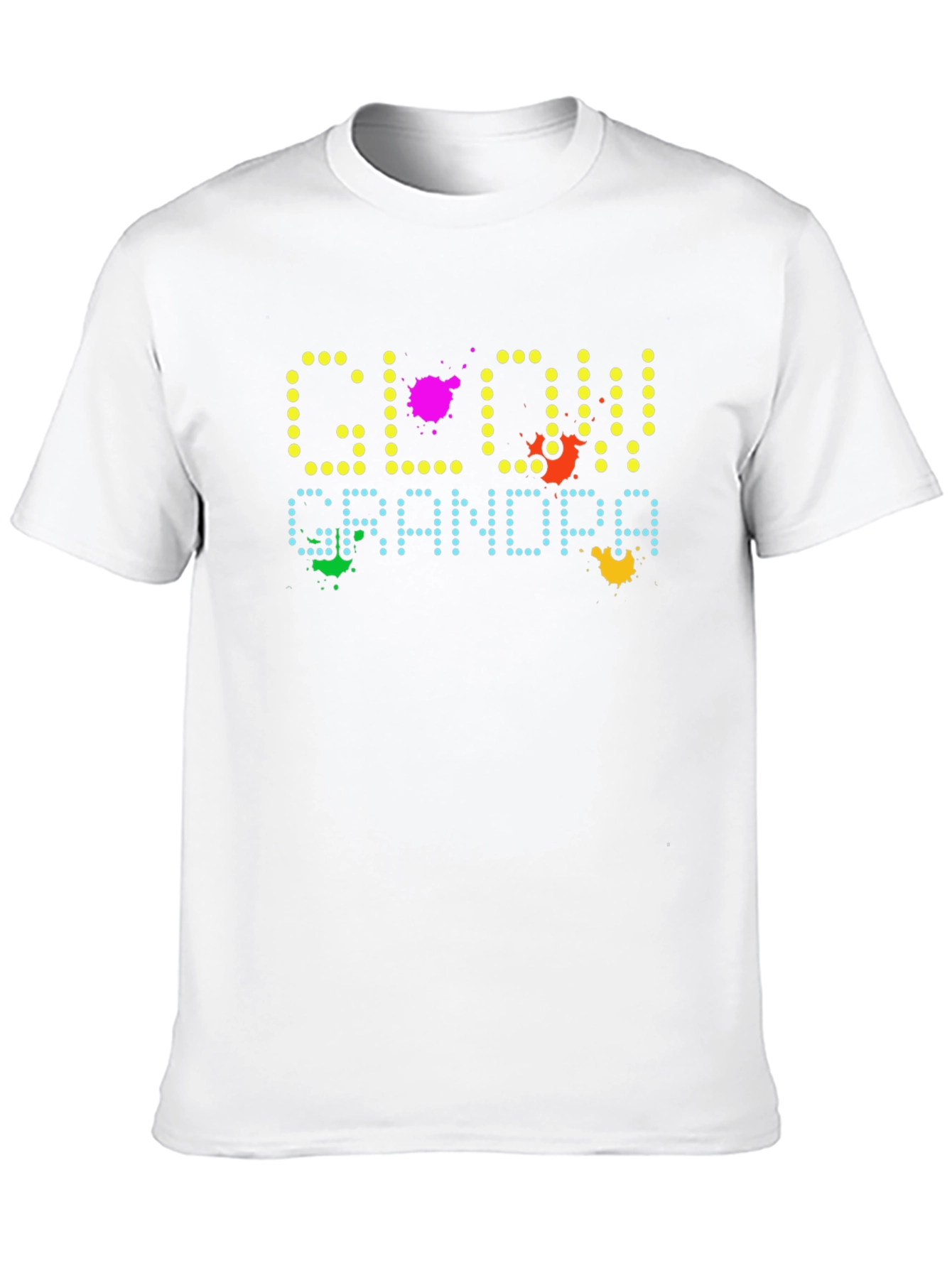 Glow Grandpa Graphic Tee - Retro Arcade Style T-Shirt