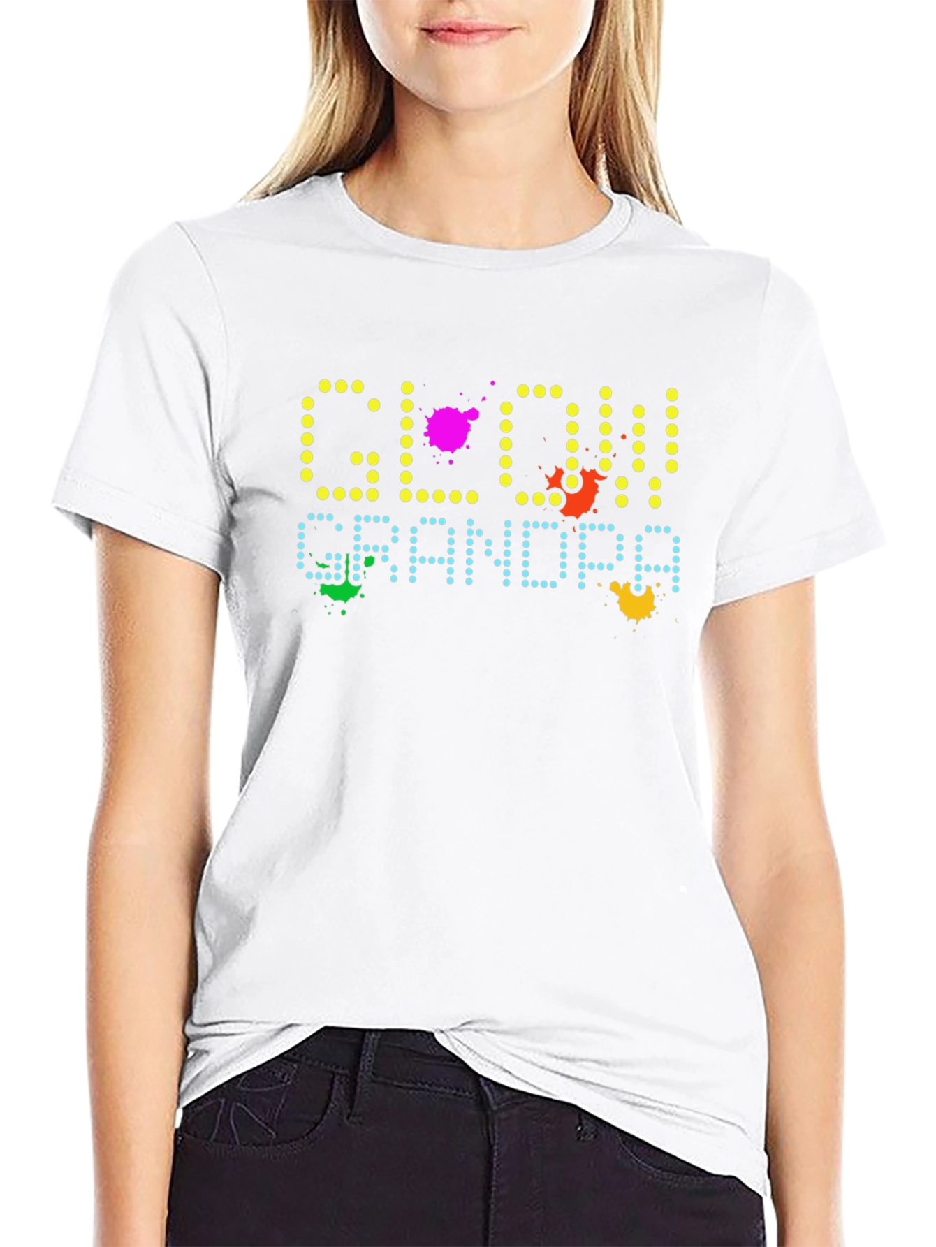Glow Grandpa Graphic Tee - Retro Arcade Style T-Shirt