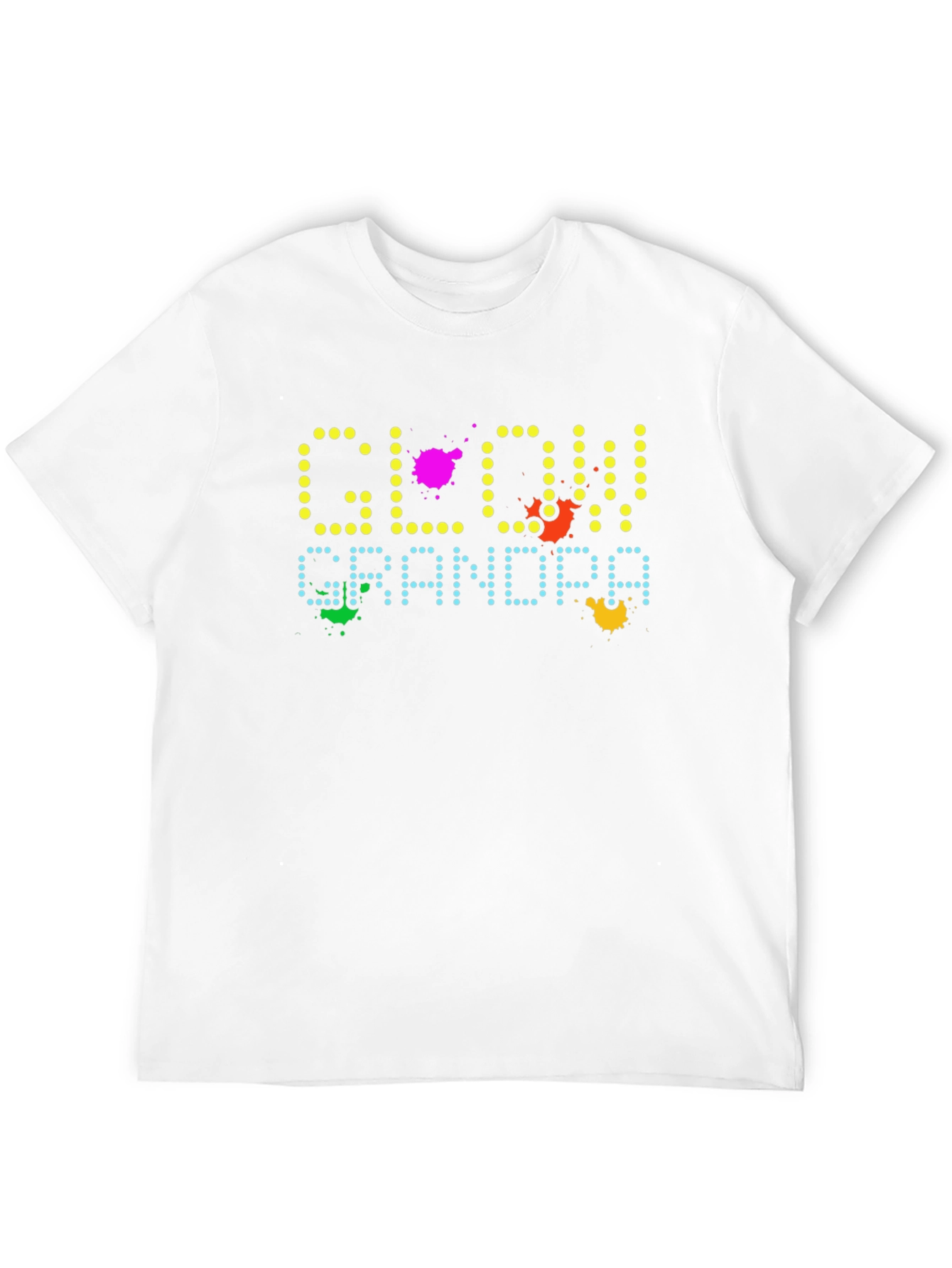 Glow Grandpa Graphic Tee - Retro Arcade Style T-Shirt