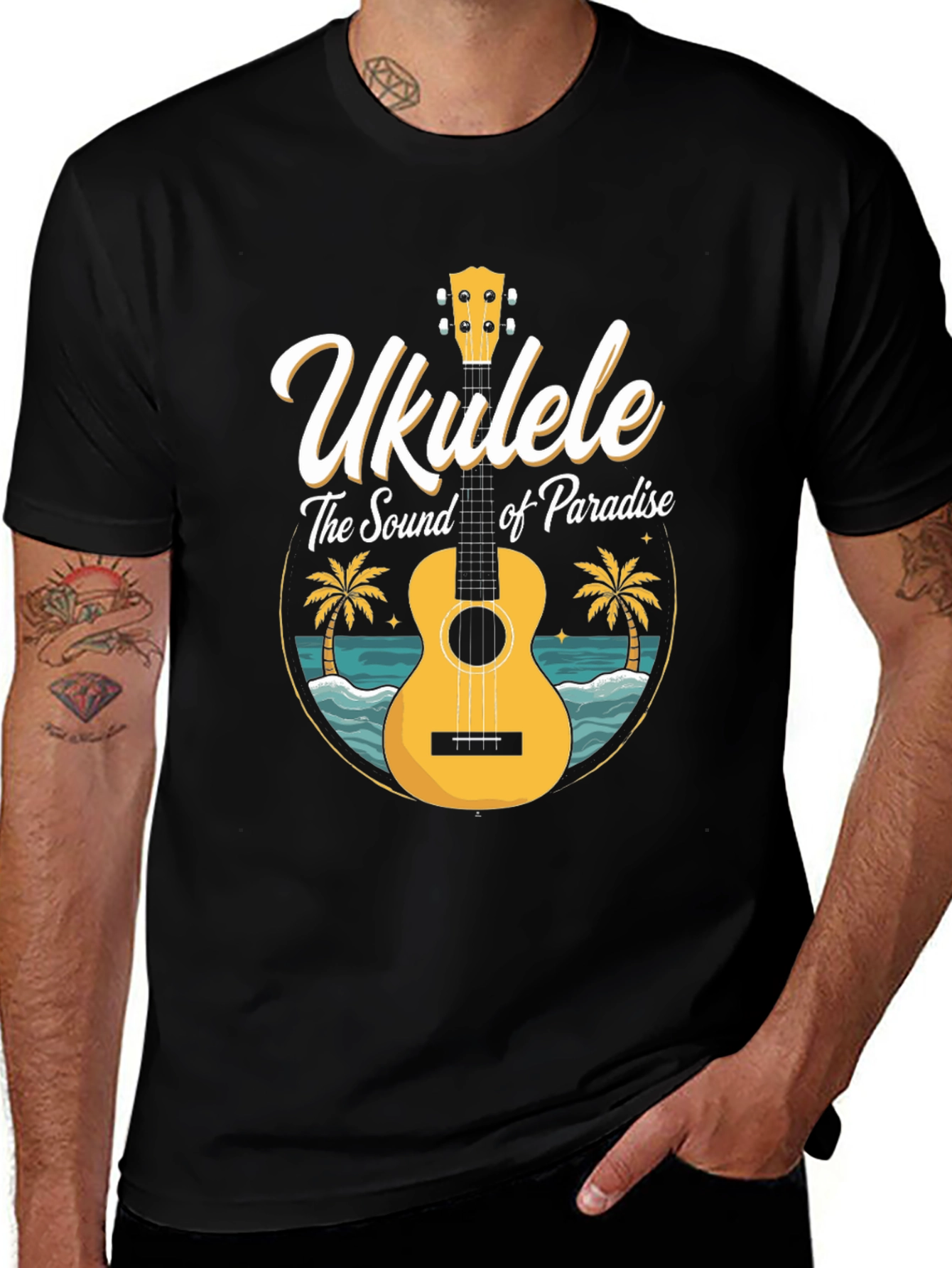 Ukulele Paradise T-Shirt - Island Vibes